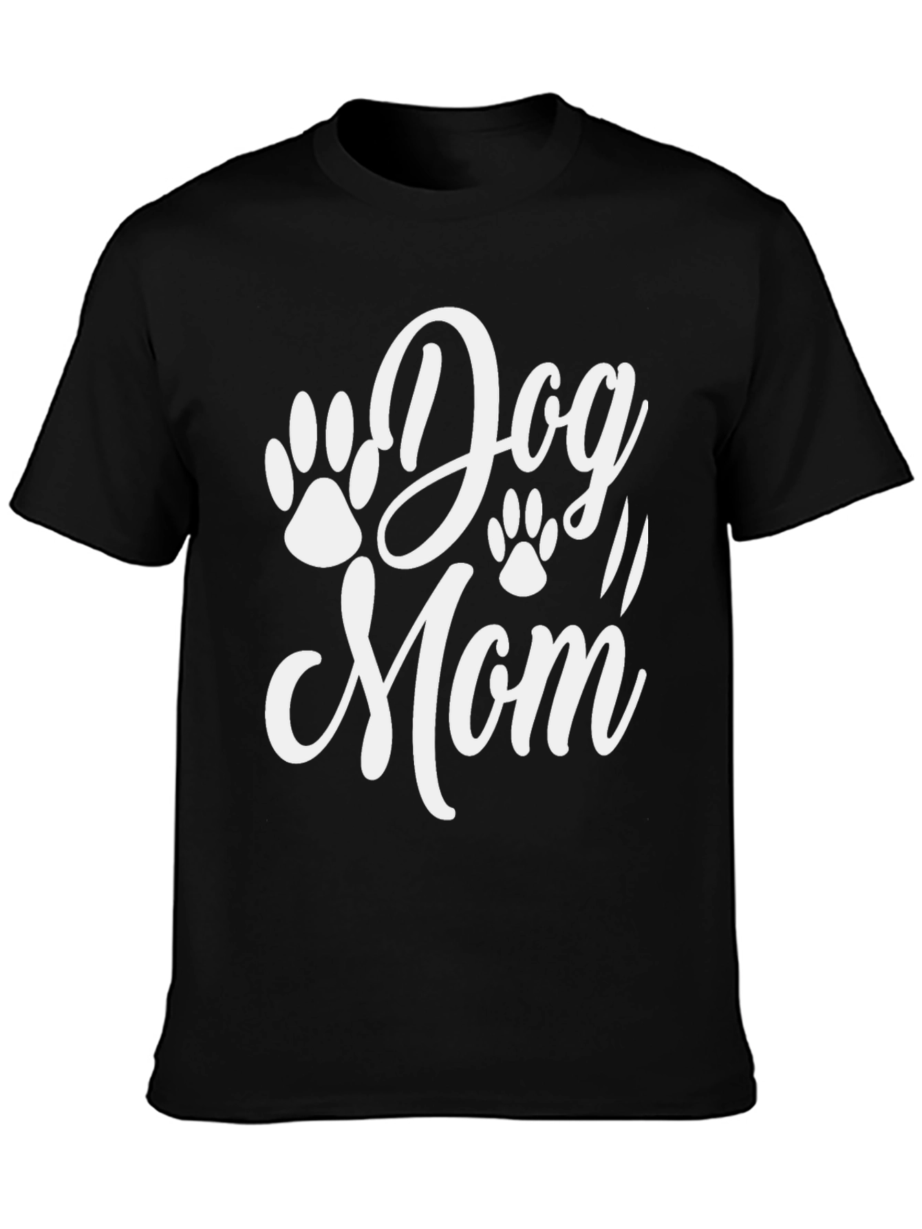 Dog Mom Graphic Tee - Black Unisex T-Shirt