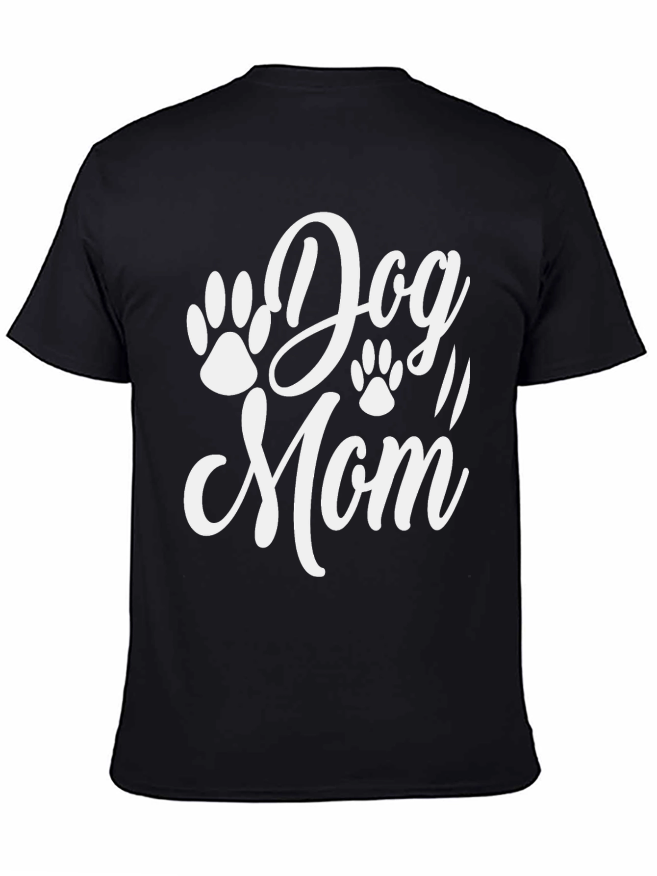 Dog Mom Graphic Tee - Black Unisex T-Shirt