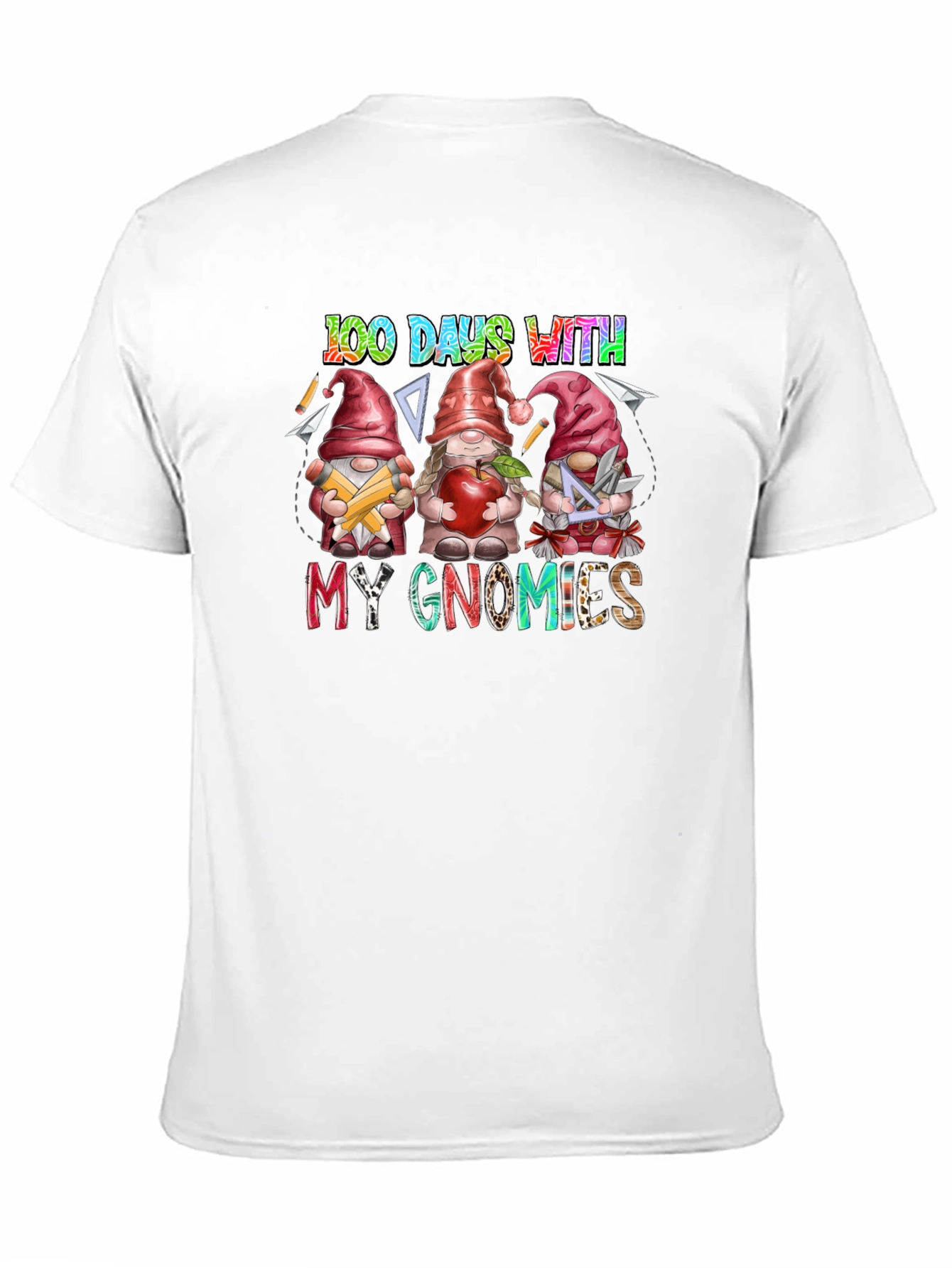 100 Days With My Gnomies Black T-Shirt