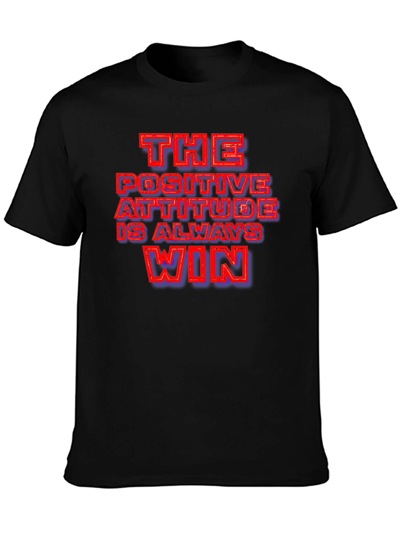 Positive Attitude Graphic T-Shirt