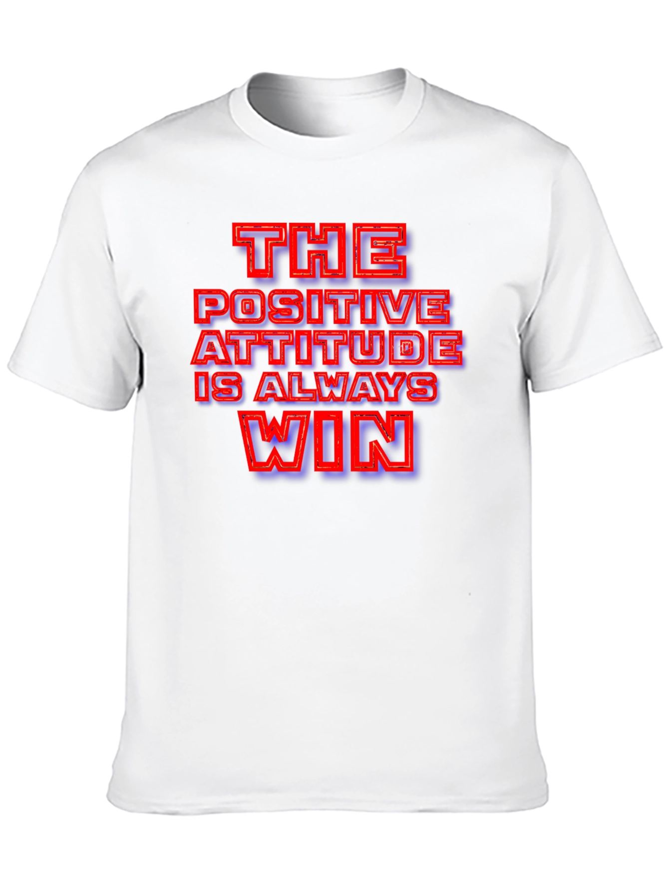 Positive Attitude Graphic T-Shirt