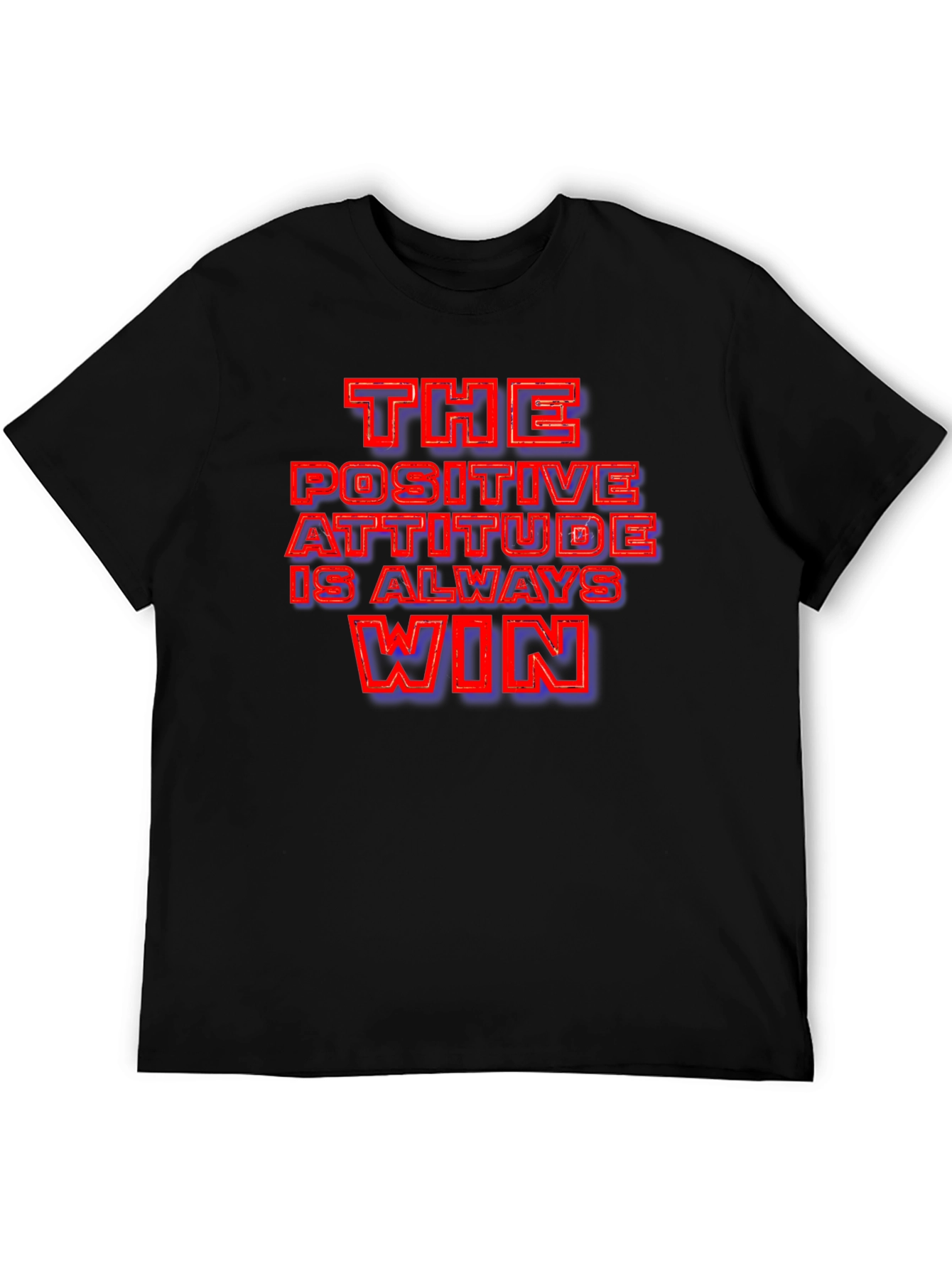 Positive Attitude Graphic T-Shirt