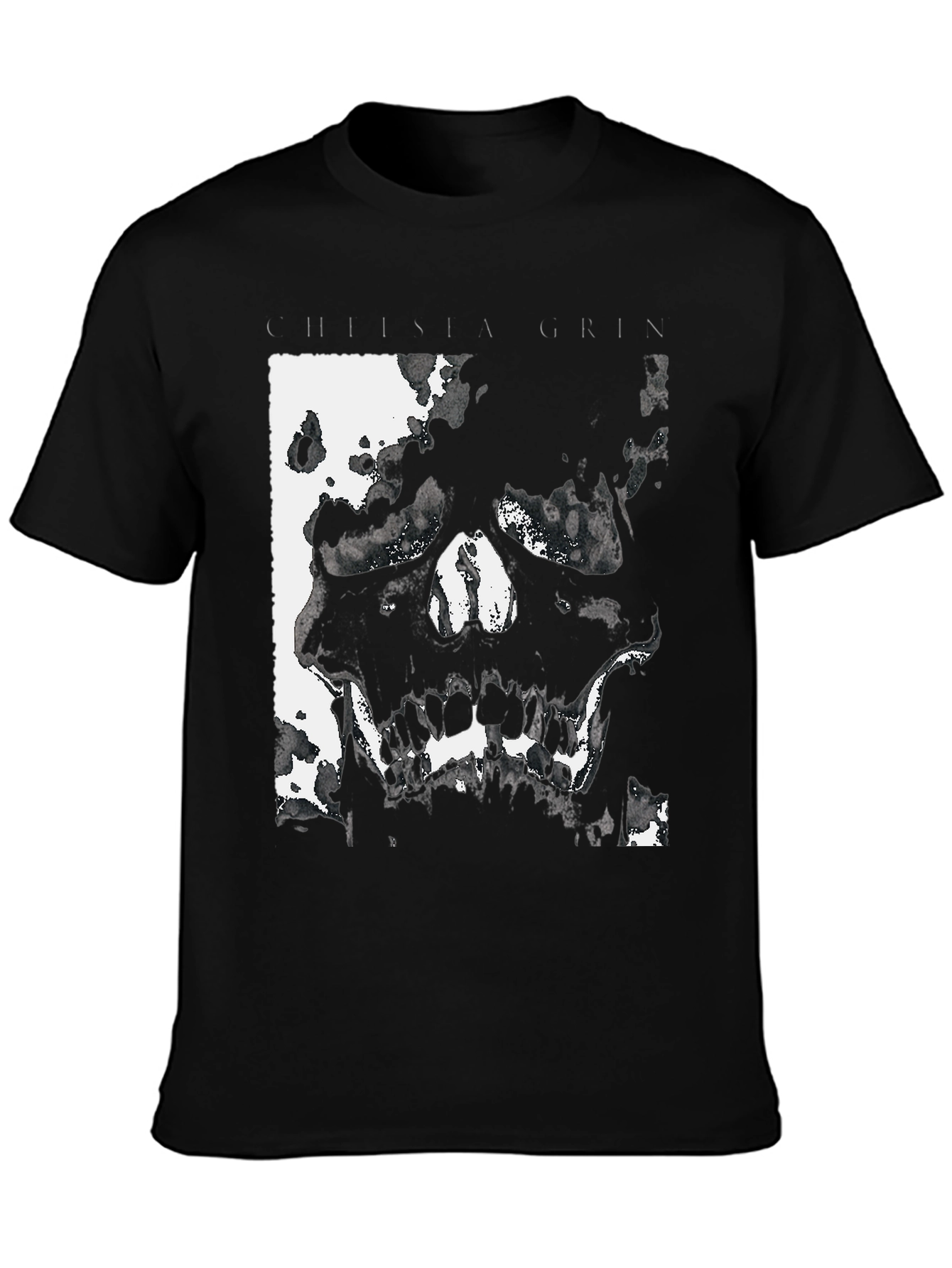 Chelsea Grin Skull Graphic Black T-Shirt