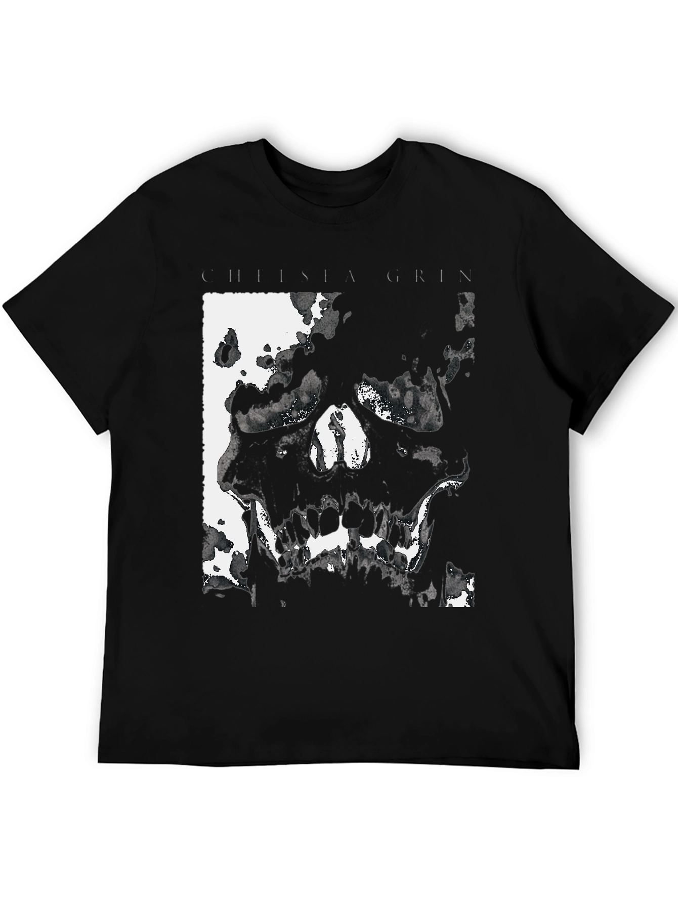 Chelsea Grin Skull Graphic Black T-Shirt