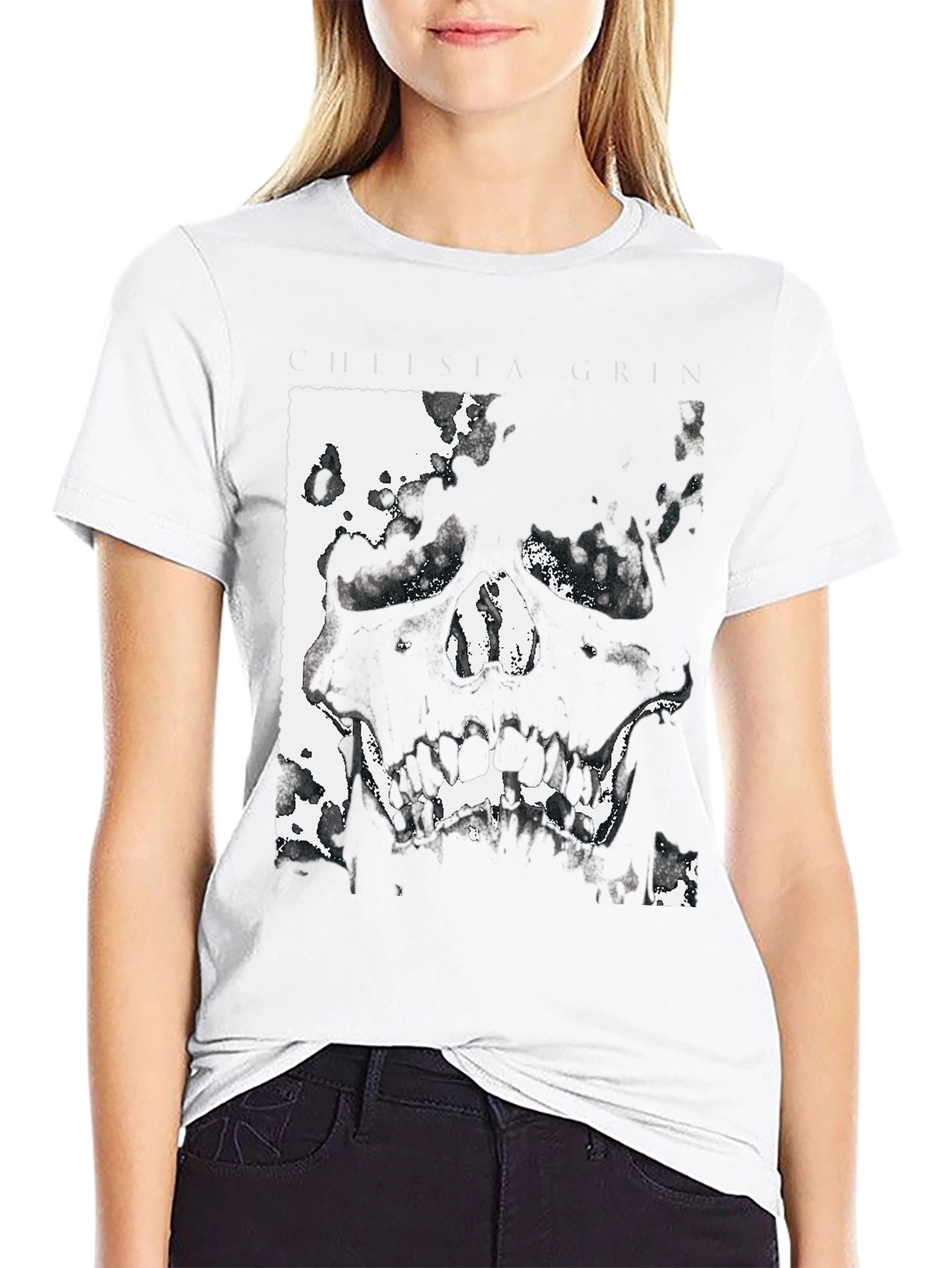 Chelsea Grin Skull Graphic Black T-Shirt