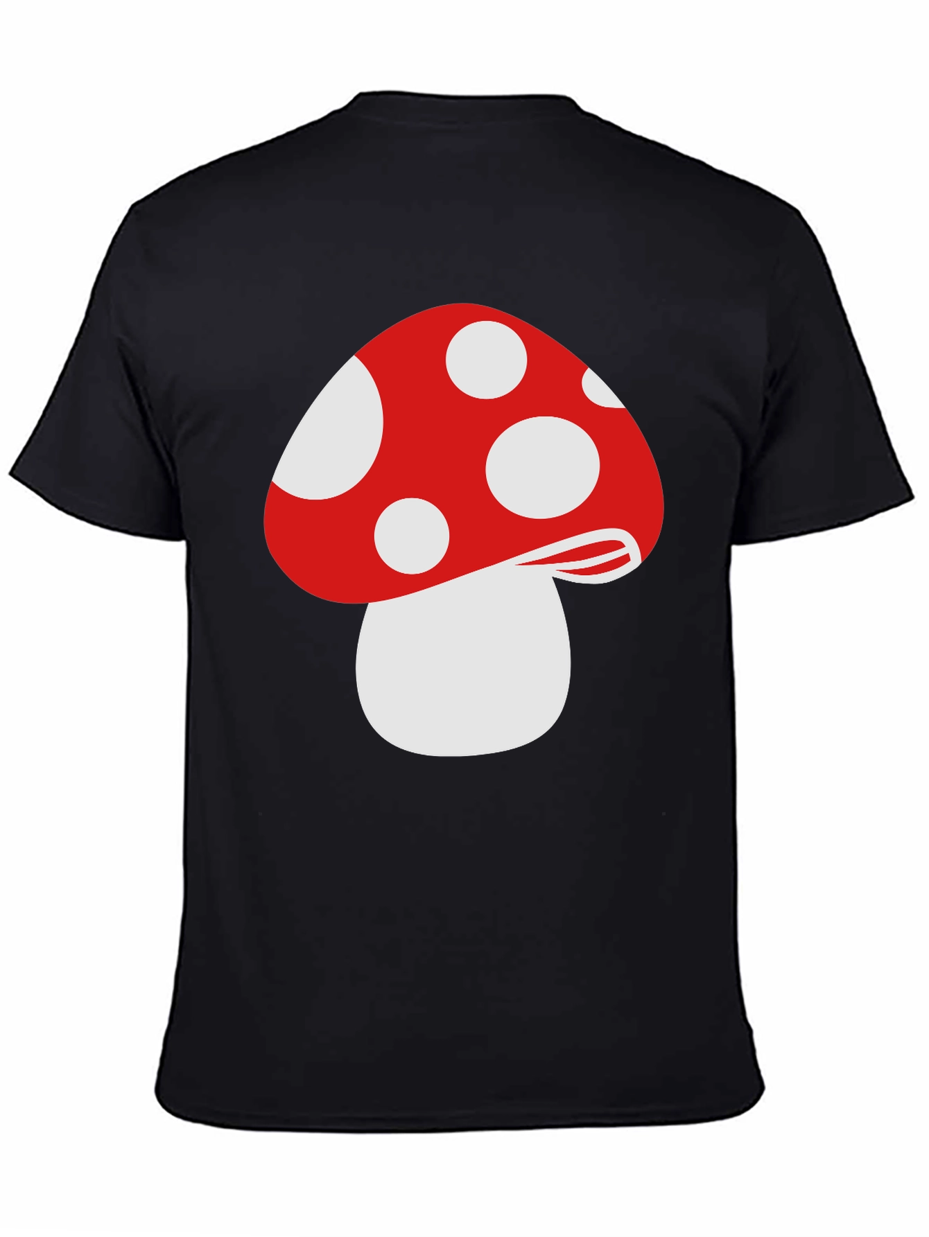 Mushroom Graphic T-Shirt - Stylish Black Tee