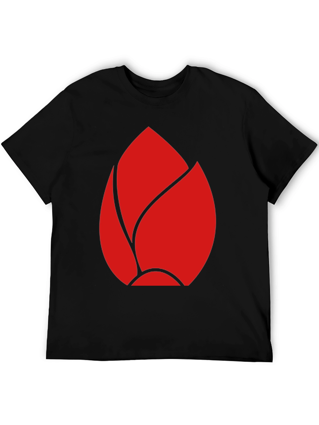 Red Bud Graphic Black T-Shirt