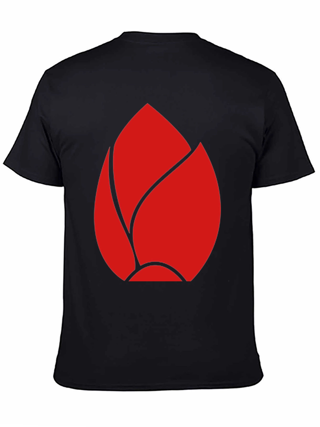 Red Bud Graphic Black T-Shirt