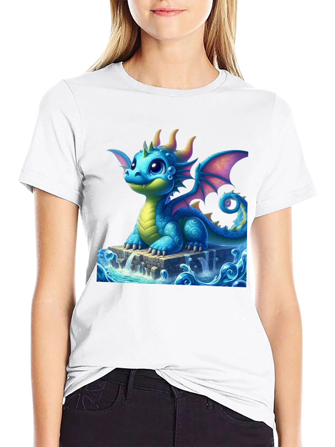 Dragon Waterscape Graphic Tee