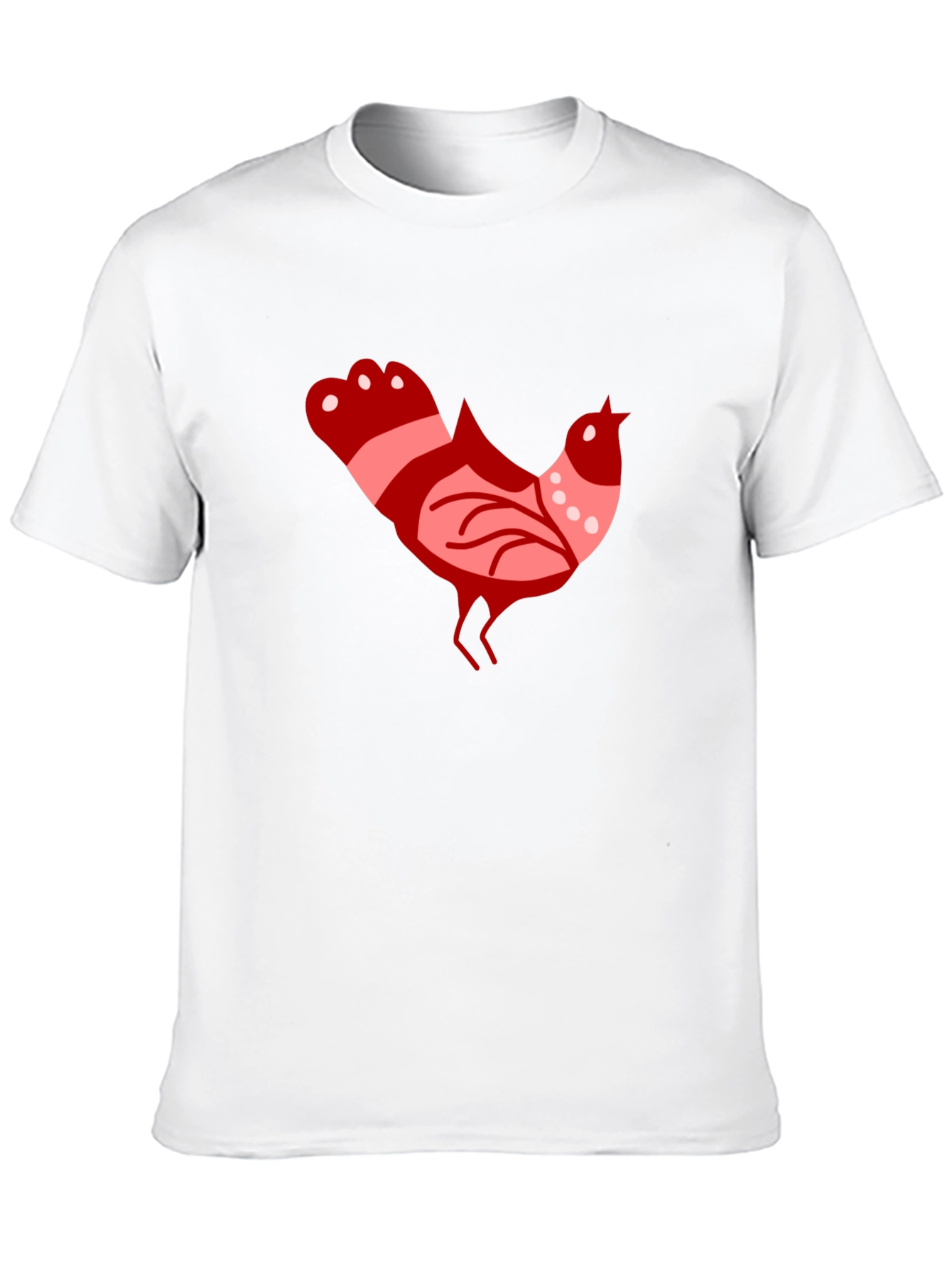 Retro Rooster Graphic Tee - Black Cotton Casual Shirt