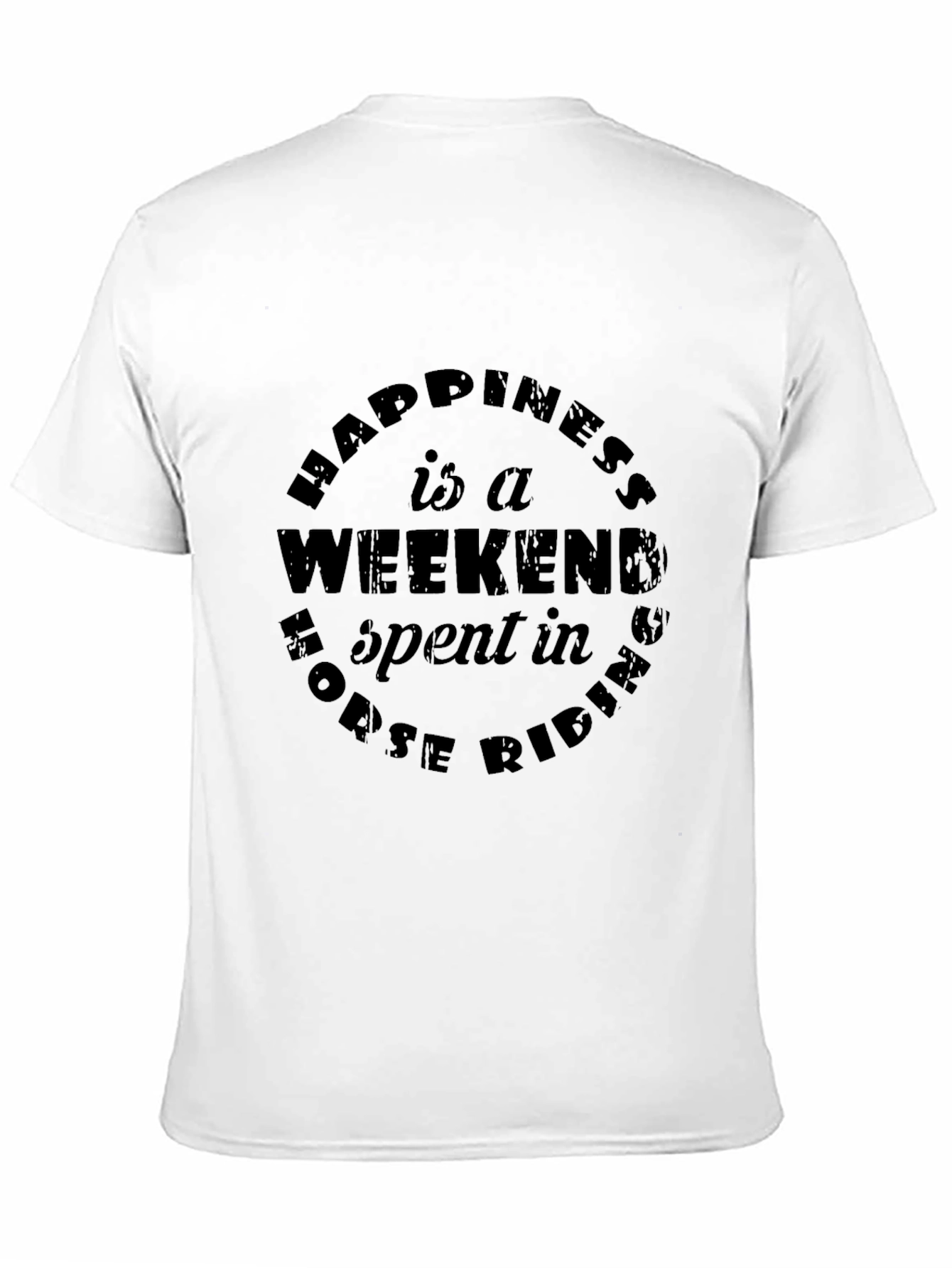 Horse Riding Weekend T-Shirt - Mens Black Tee
