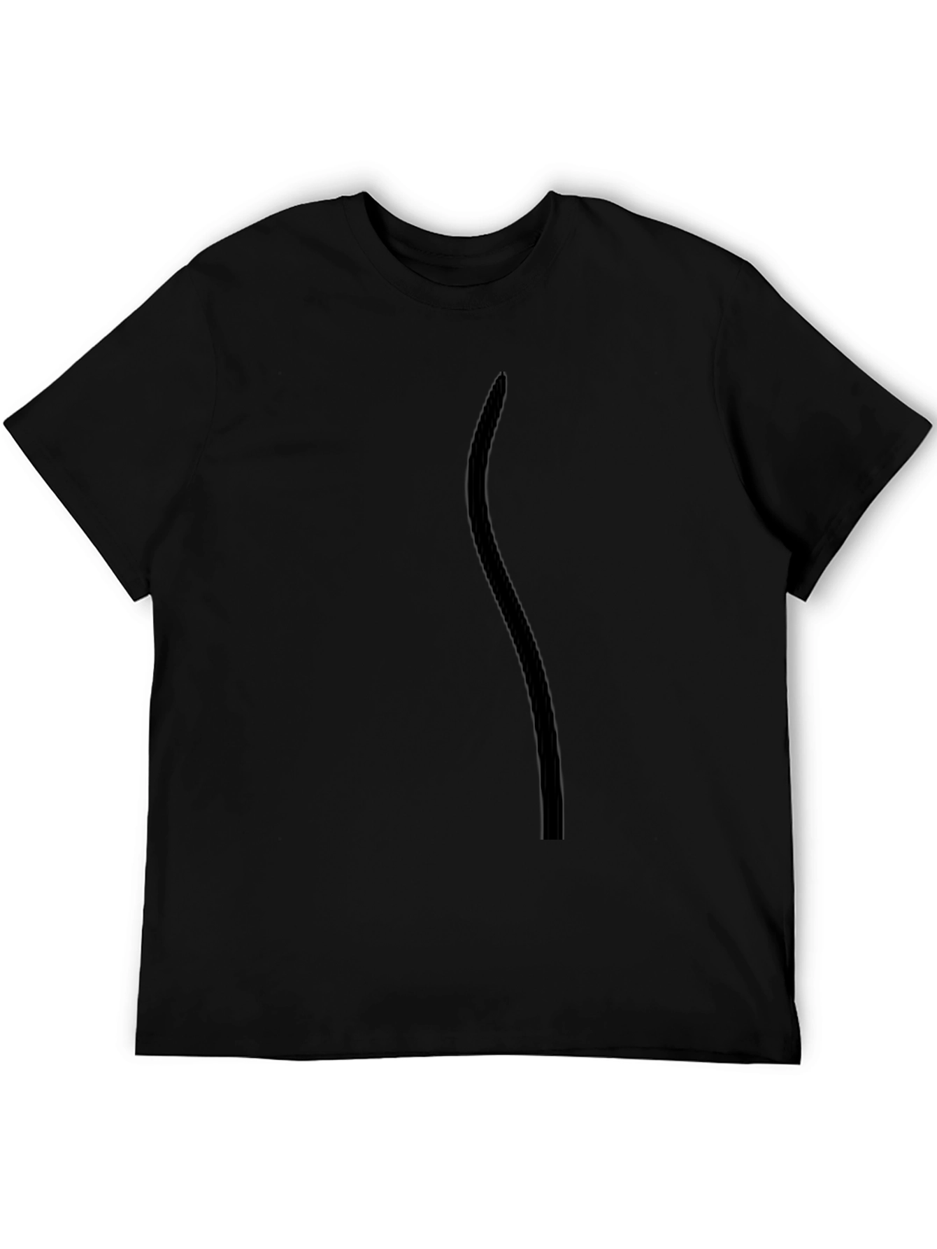 Mens Basic Black Short Sleeve T-Shirt