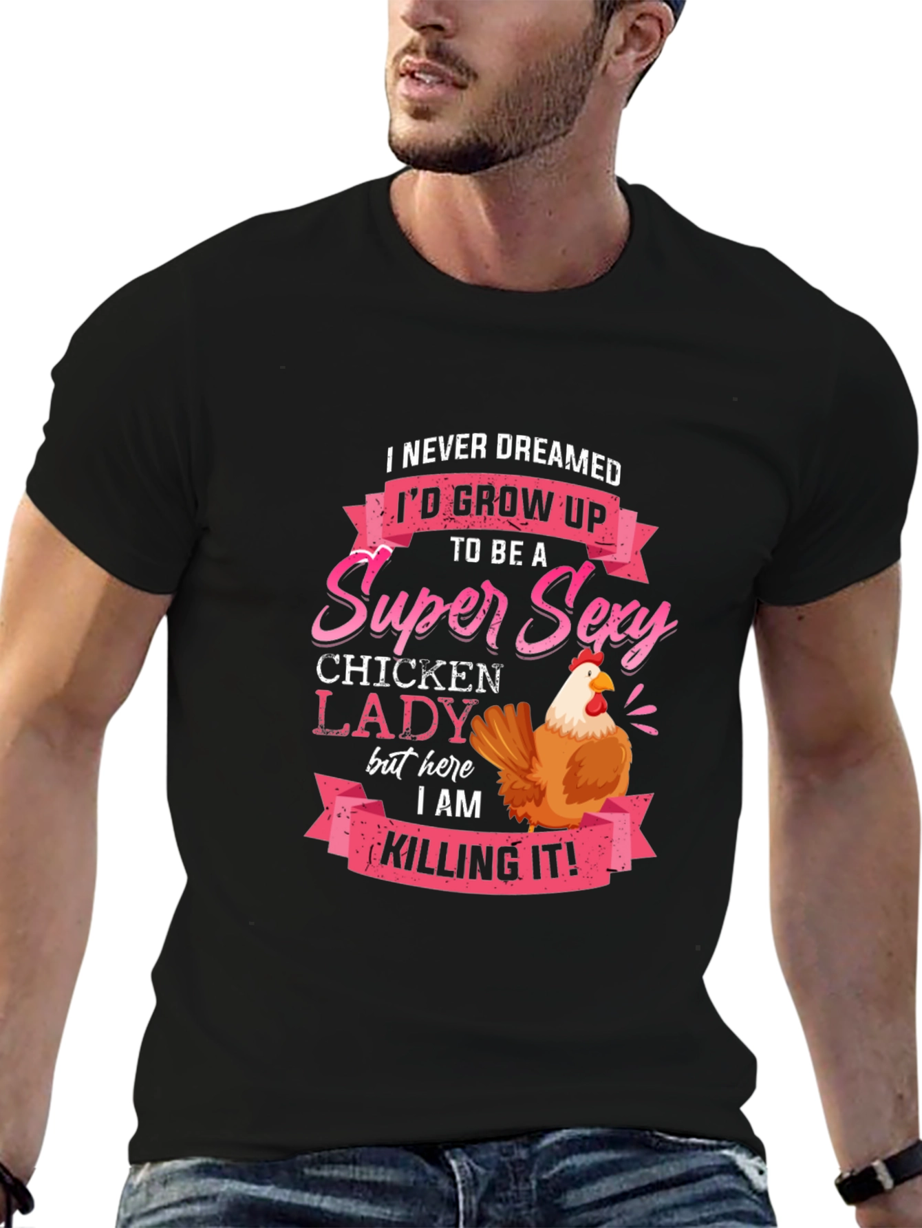 Super Sexy Chicken Lady Novelty T-Shirt