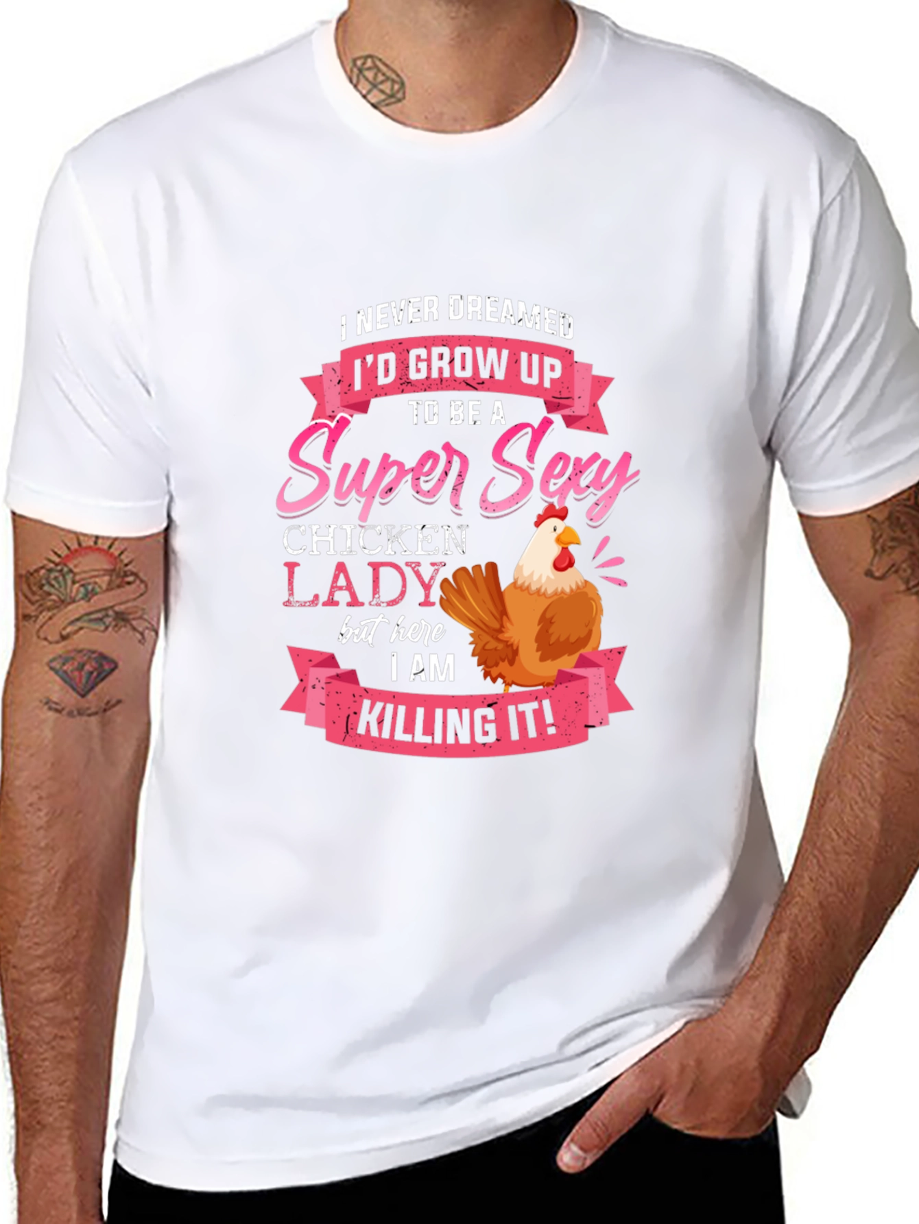 Super Sexy Chicken Lady Novelty T-Shirt