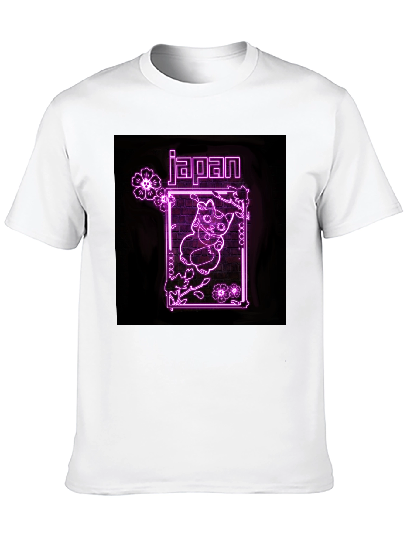 Neon Japan Lucky Cat T-Shirt