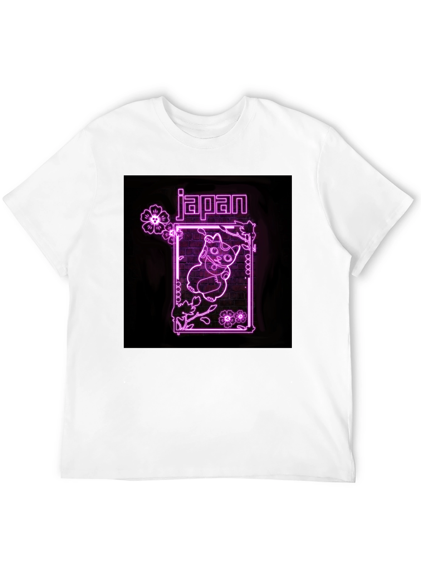 Neon Japan Lucky Cat T-Shirt