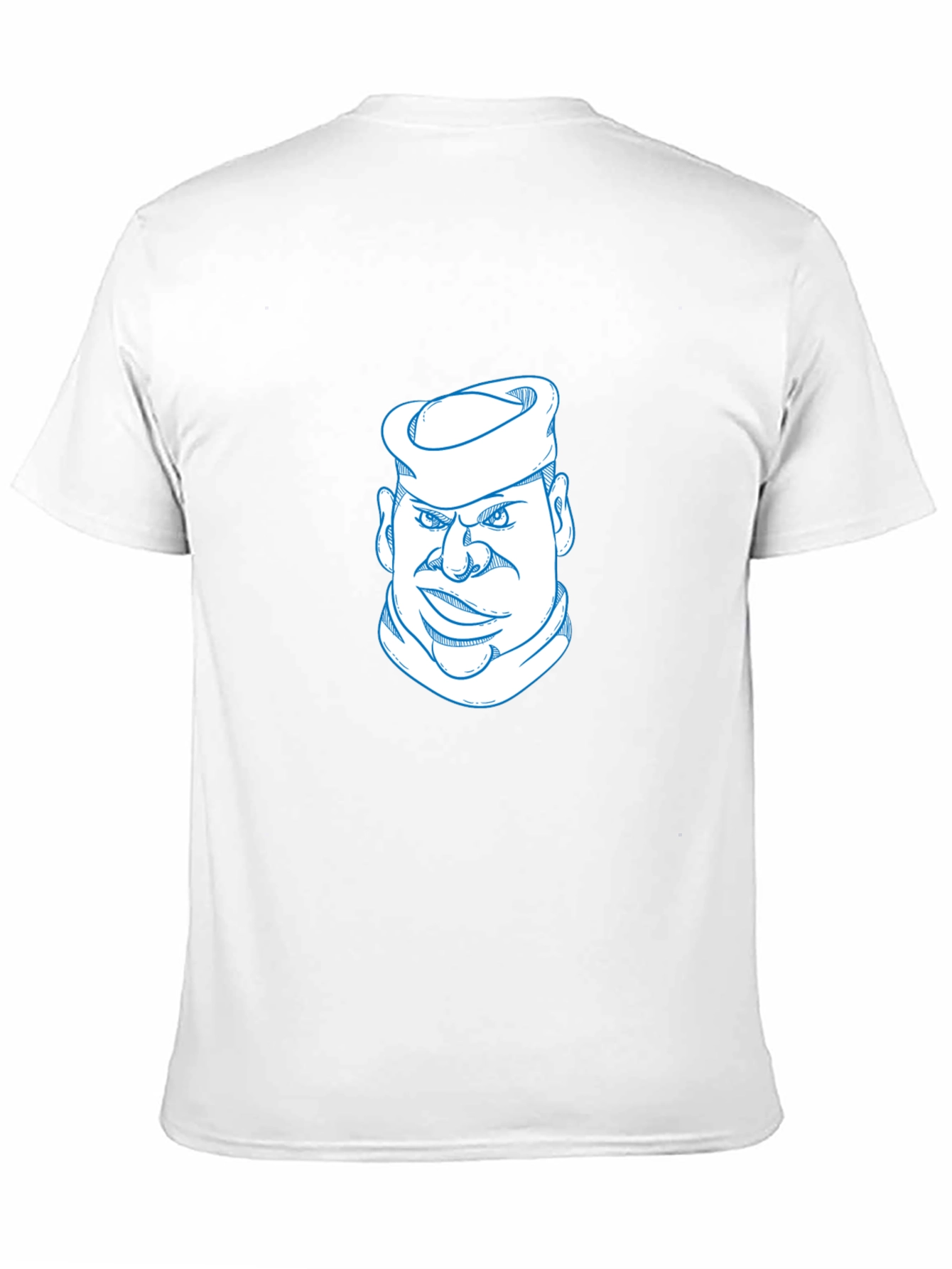 Cool Sailor Cartoon Graphic Tee - Black