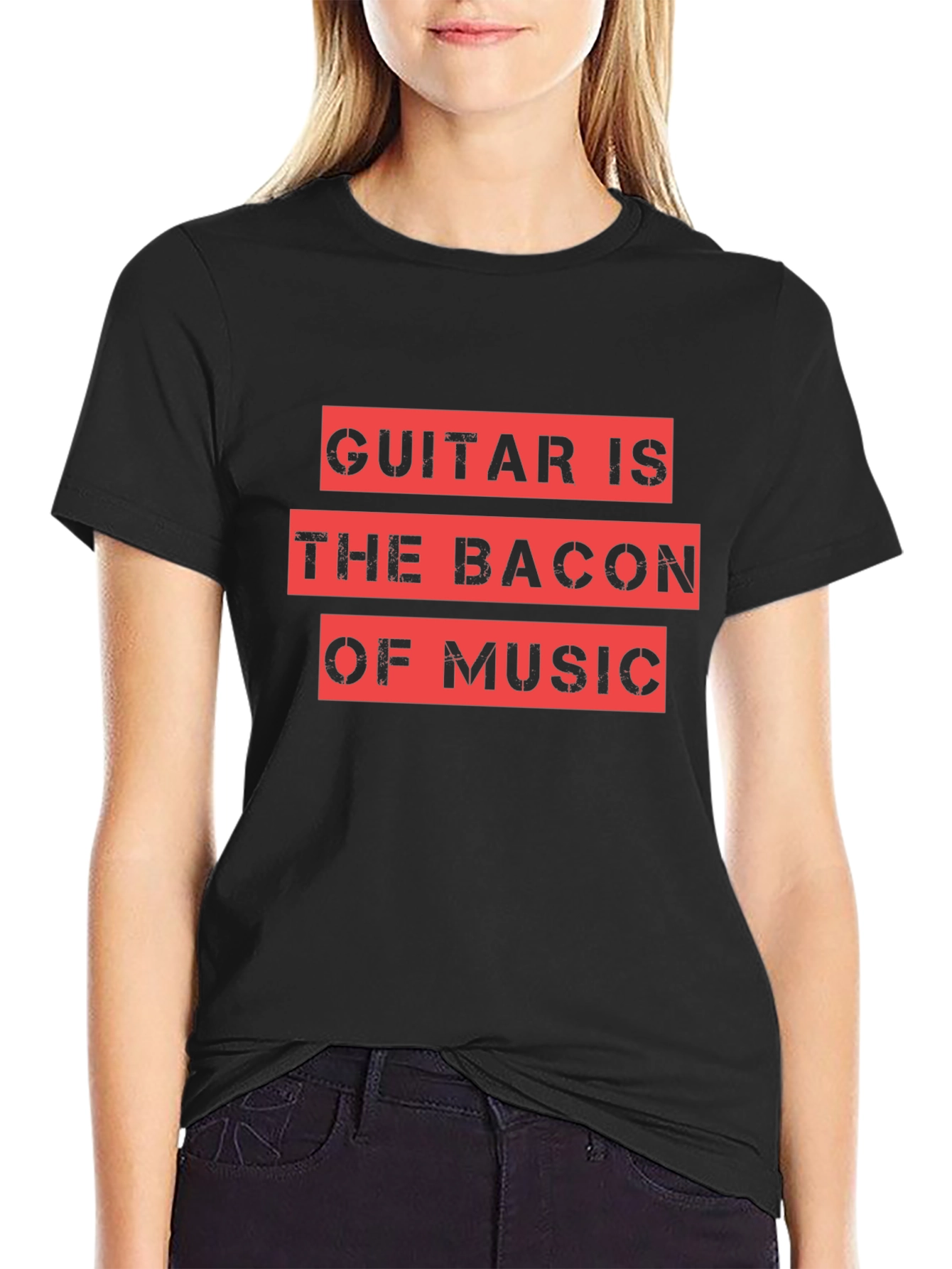 Guitar is the Bacon of Music Graphic Tee