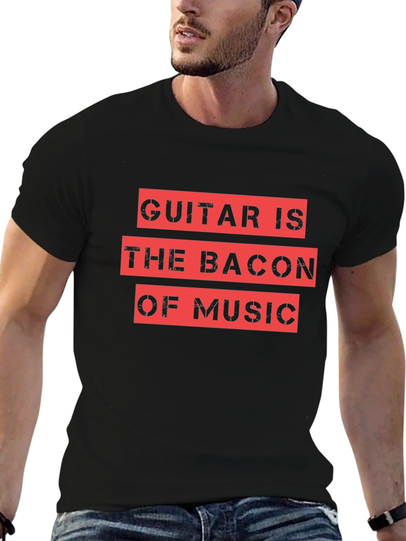 Guitar is the Bacon of Music Graphic Tee
