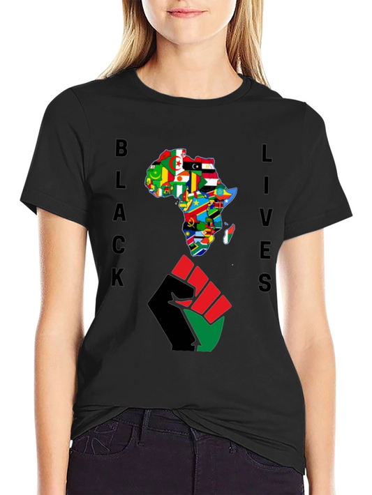 Black Lives Africa Fist T-Shirt