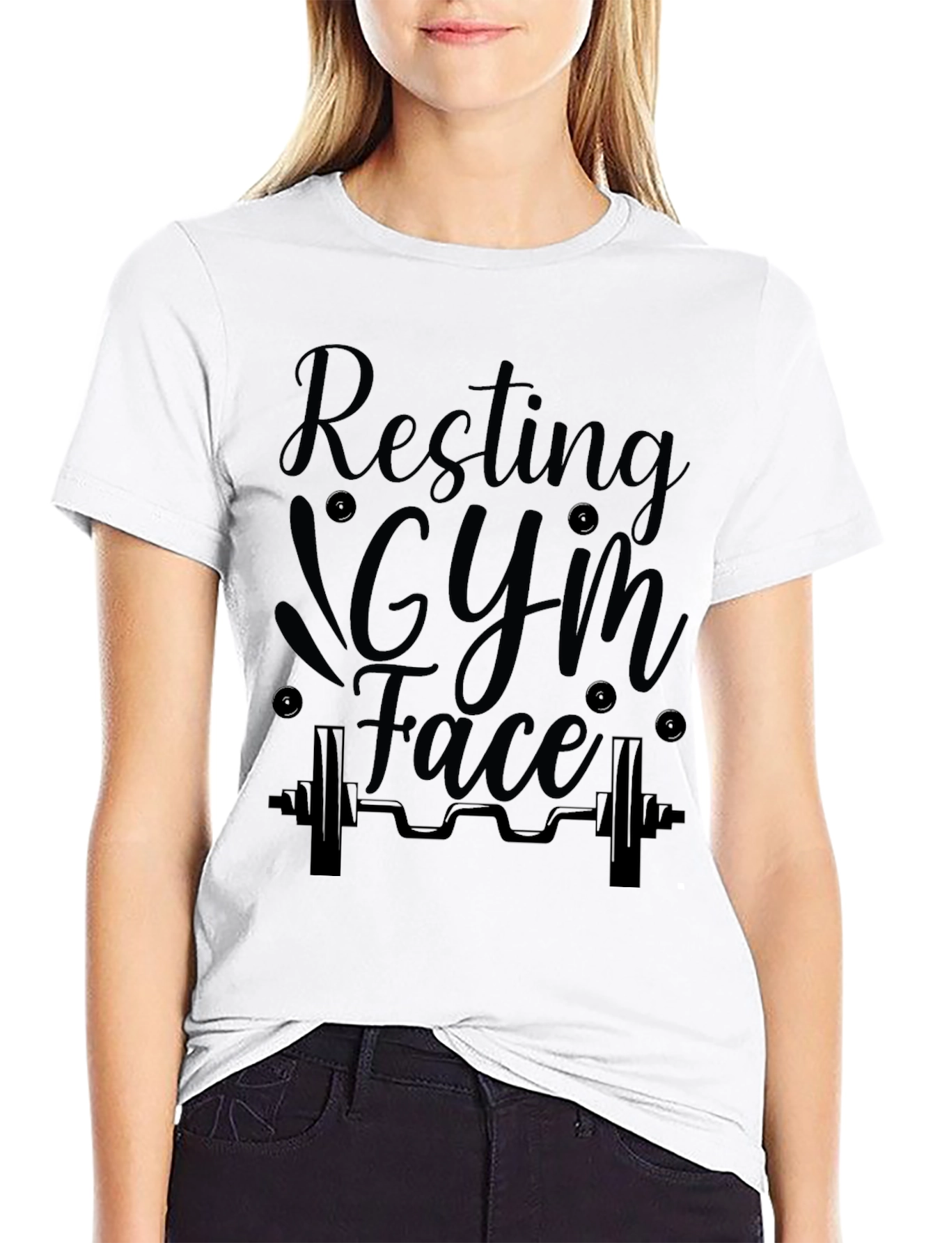 Resting Gym Face Graphic T-Shirt