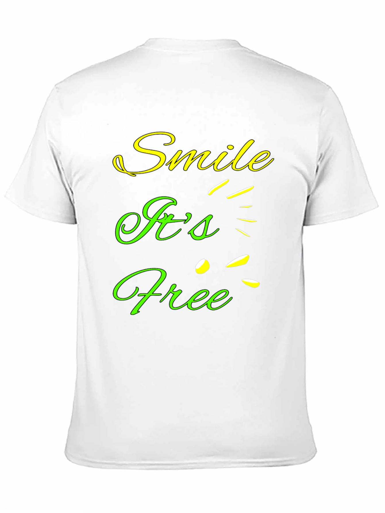Smile Its Free Graphic T-Shirt