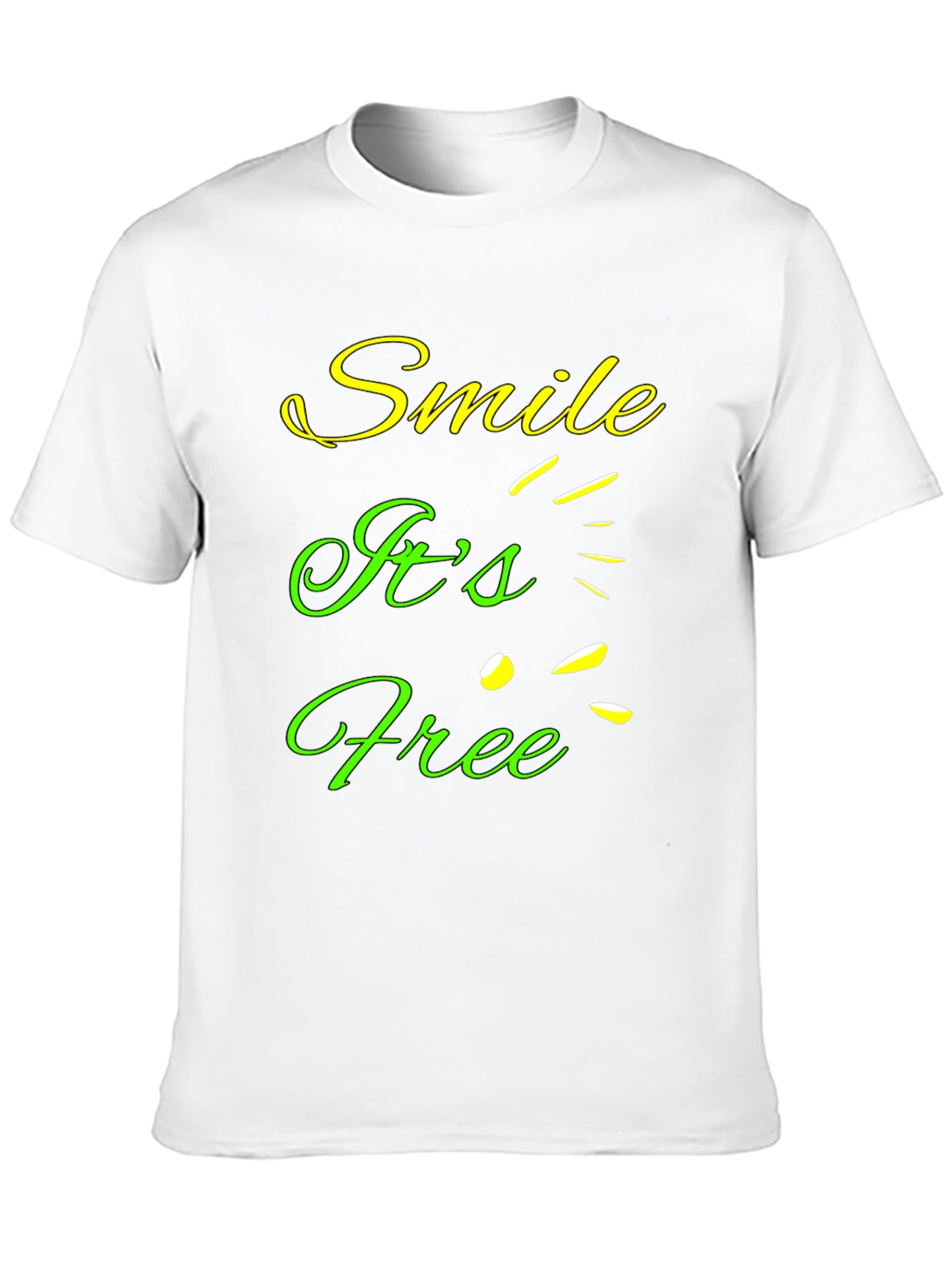 Smile Its Free Graphic T-Shirt