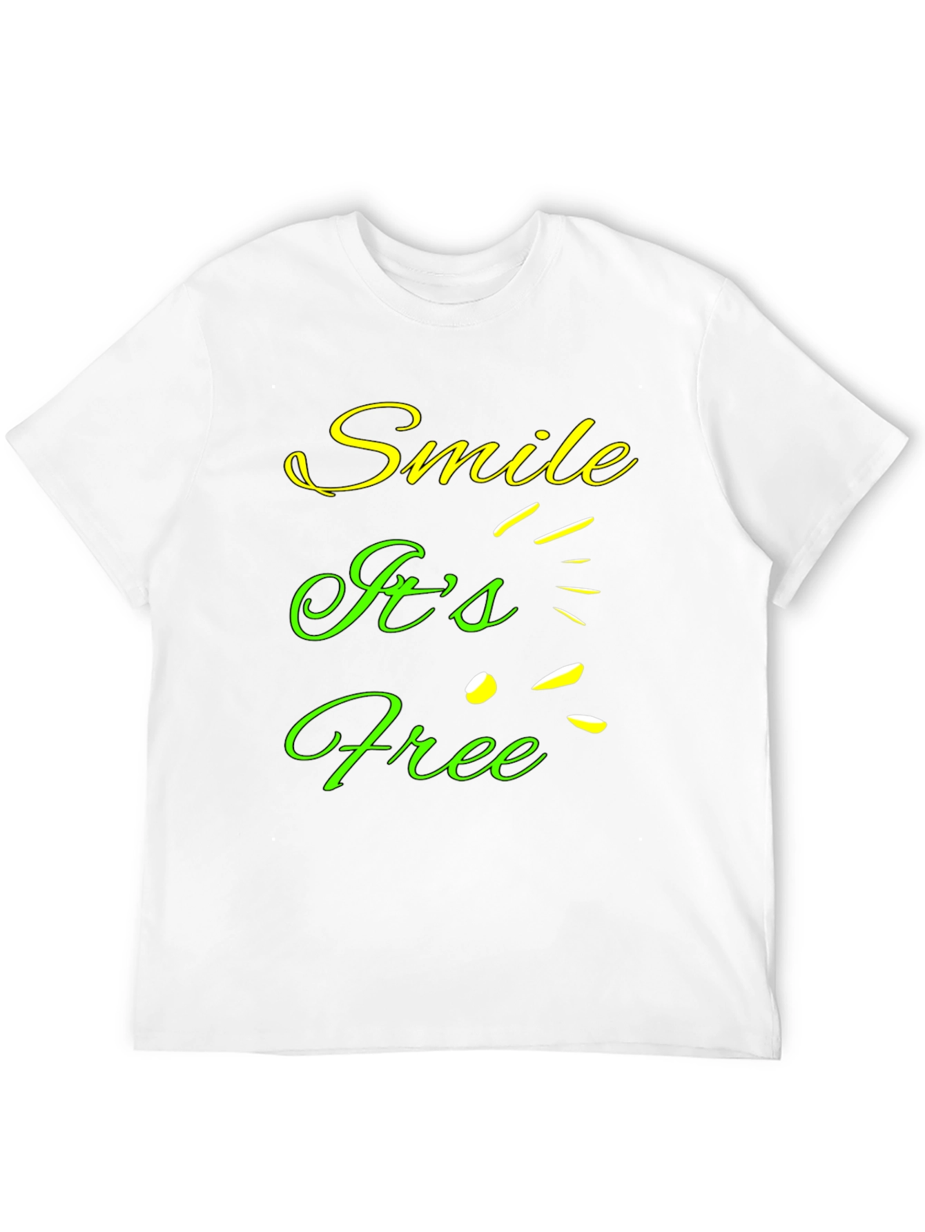 Smile Its Free Graphic T-Shirt