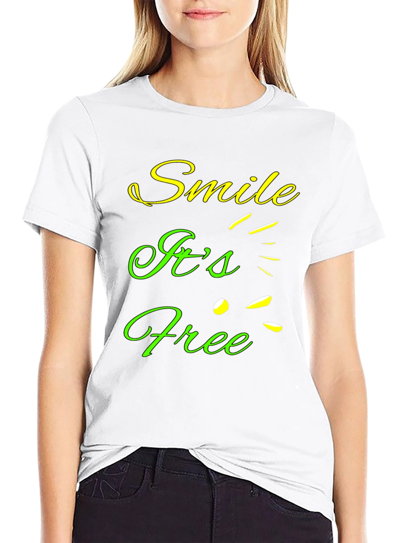 Smile Its Free Graphic T-Shirt
