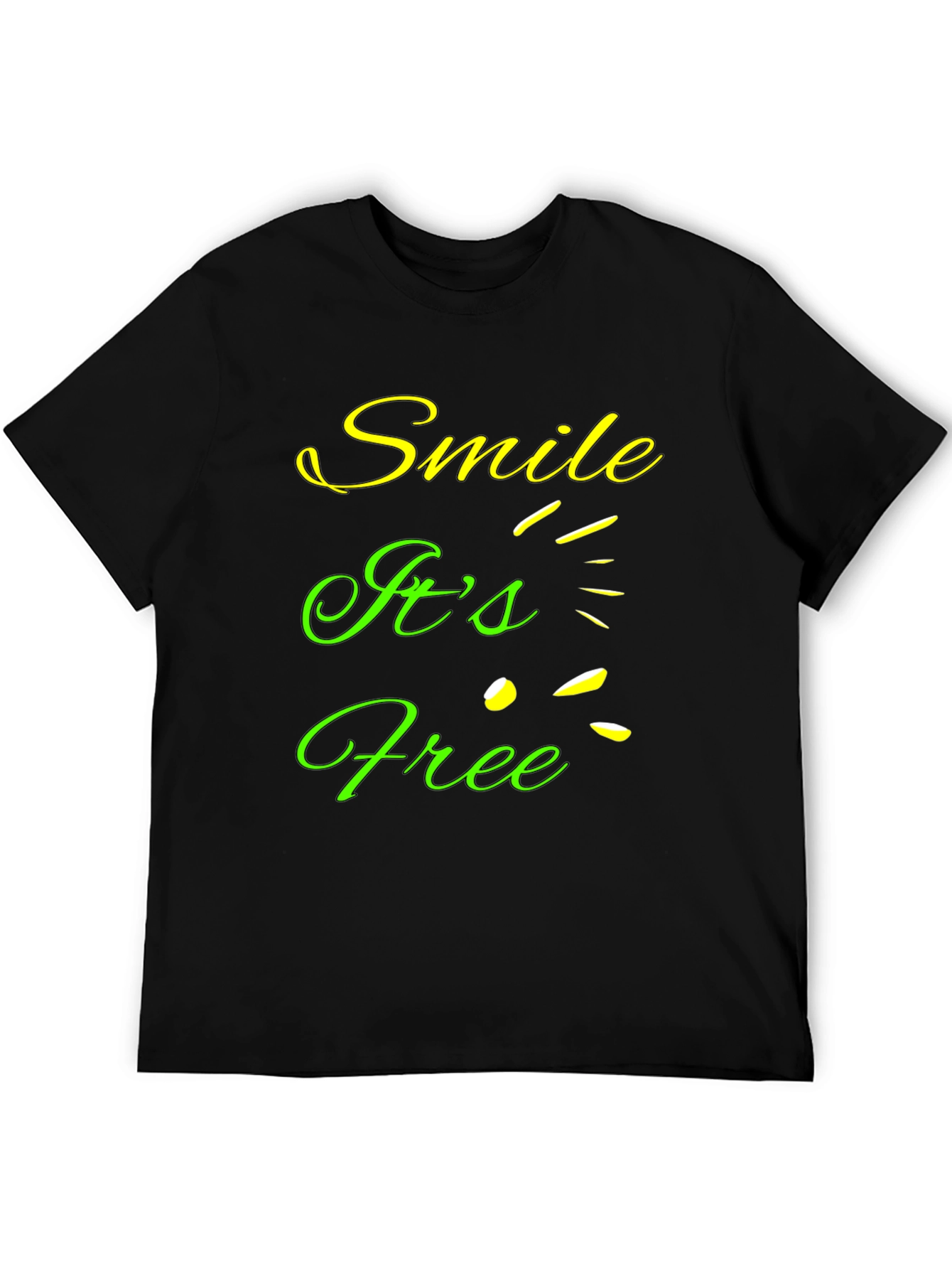 Smile Its Free Graphic T-Shirt