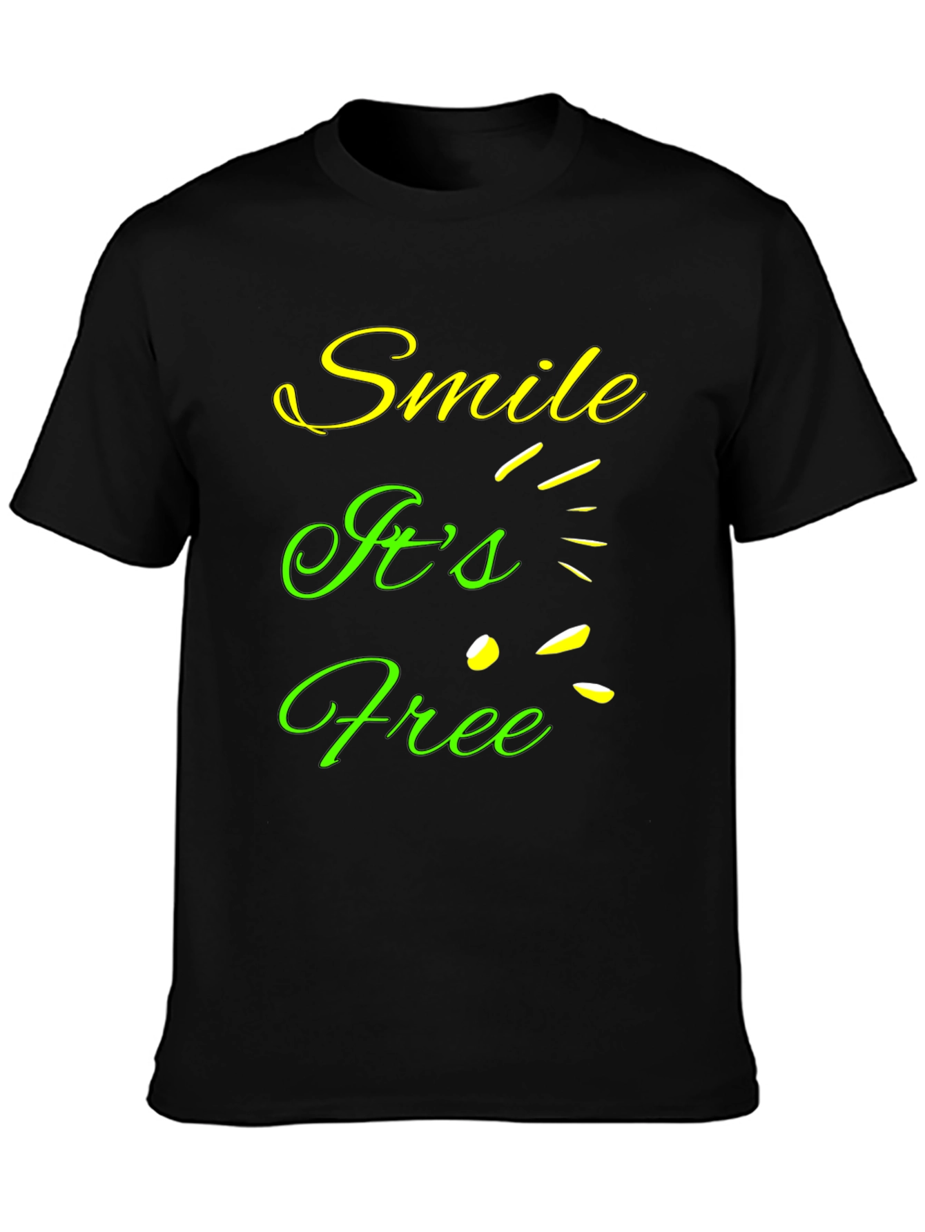 Smile Its Free Graphic T-Shirt