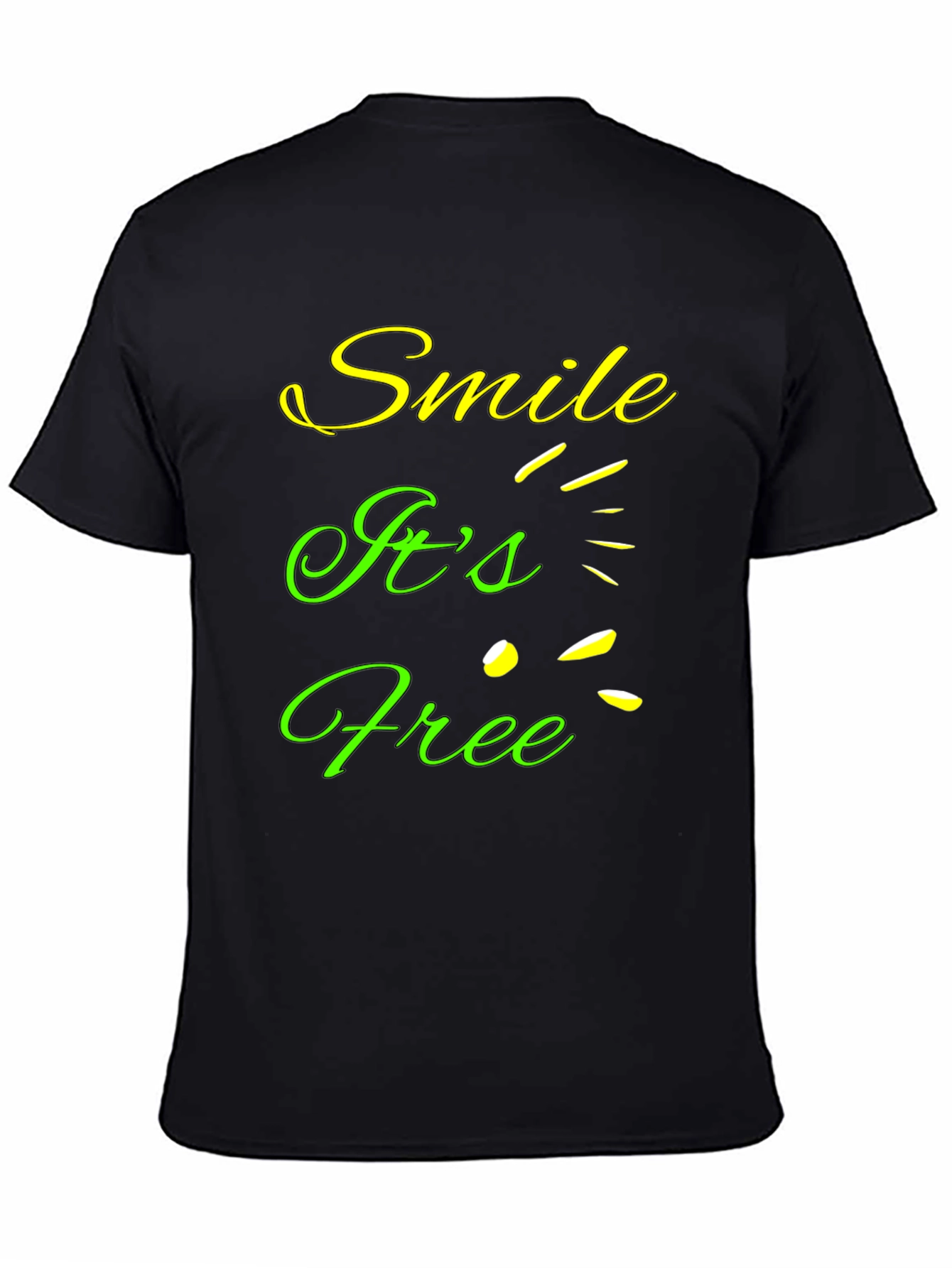 Smile Its Free Graphic T-Shirt
