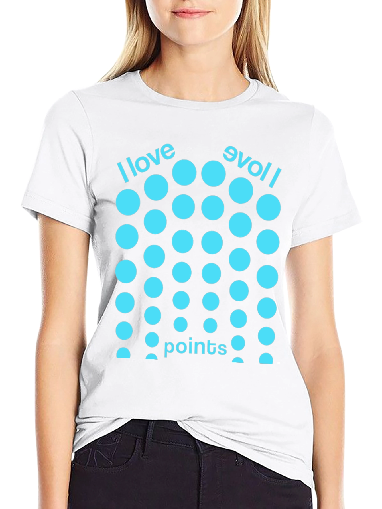 I Love Points T-Shirt - Funny Optical Illusion Tee