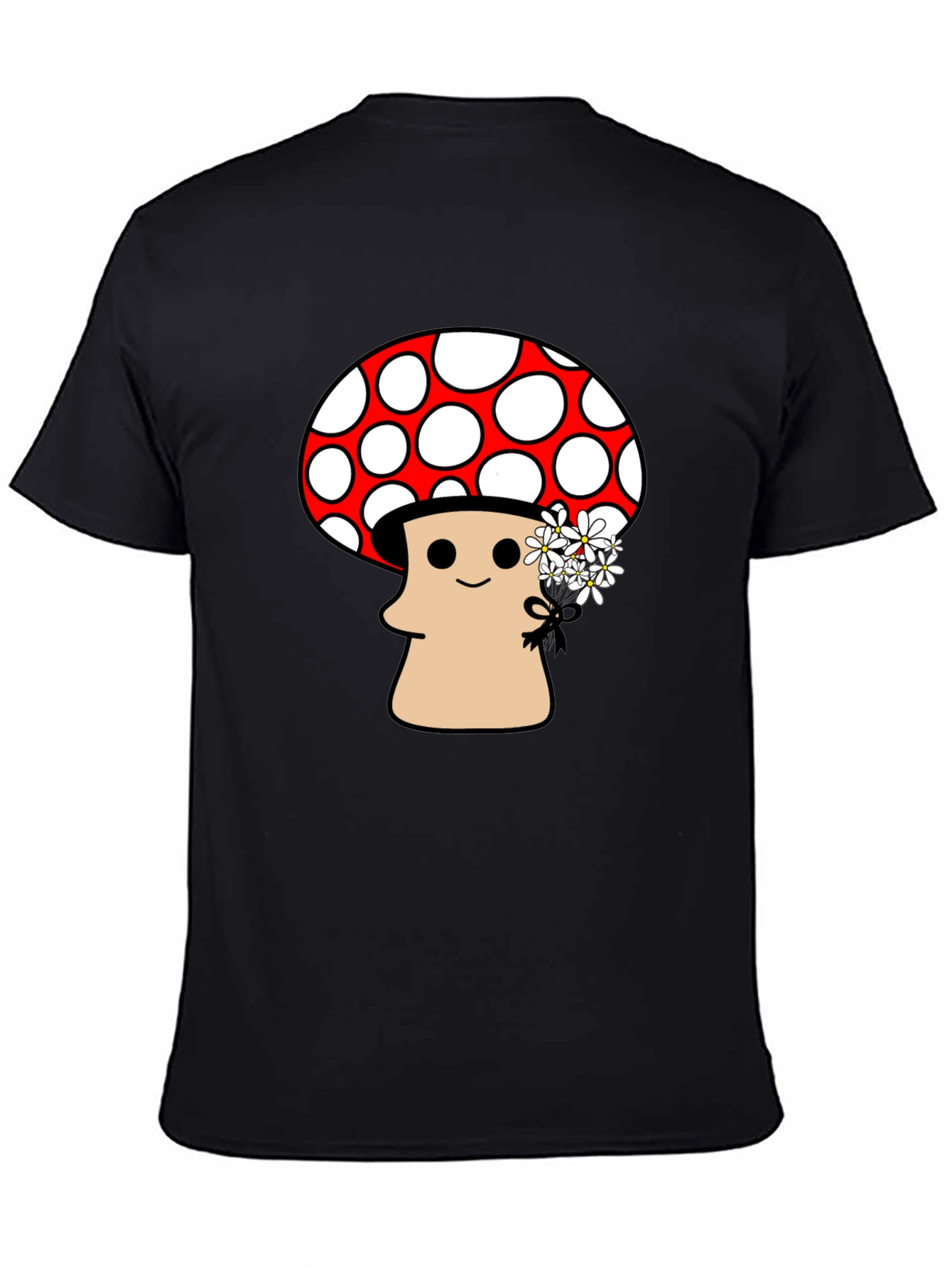 Mushroom Graphic Tee - Funky Floral Design