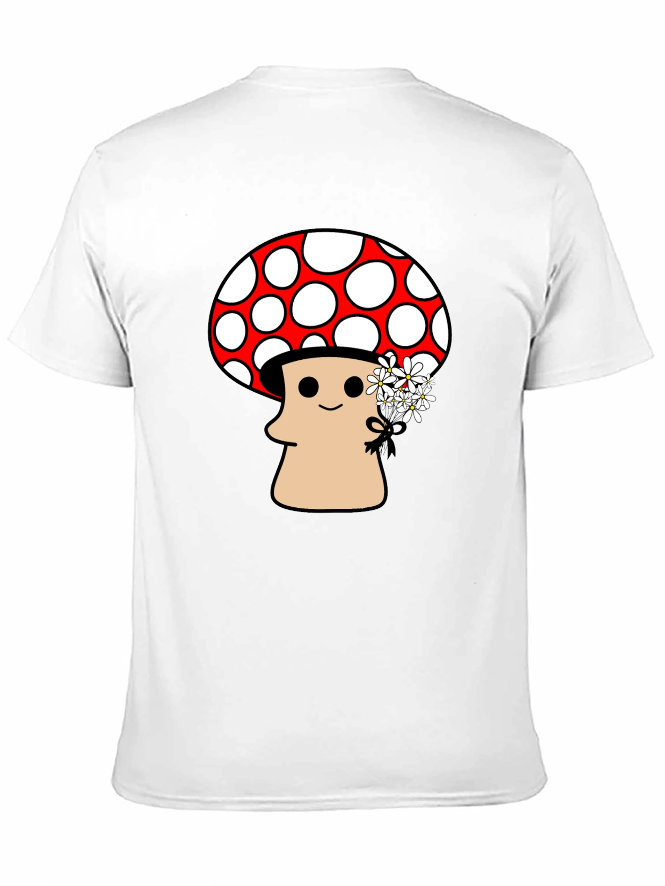 Mushroom Graphic Tee - Funky Floral Design