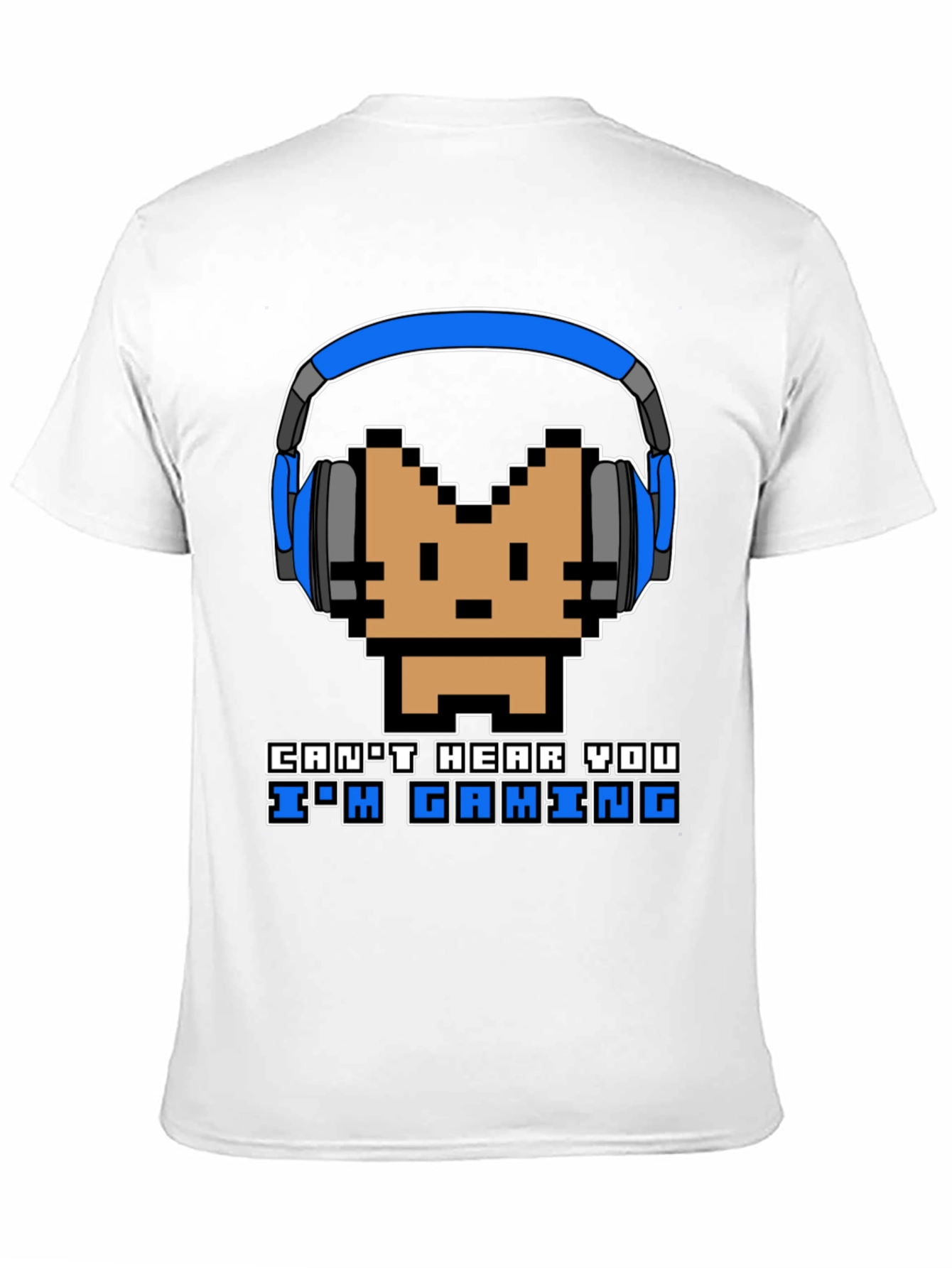 Gamer Pixel Art T-Shirt - Cant Hear You
