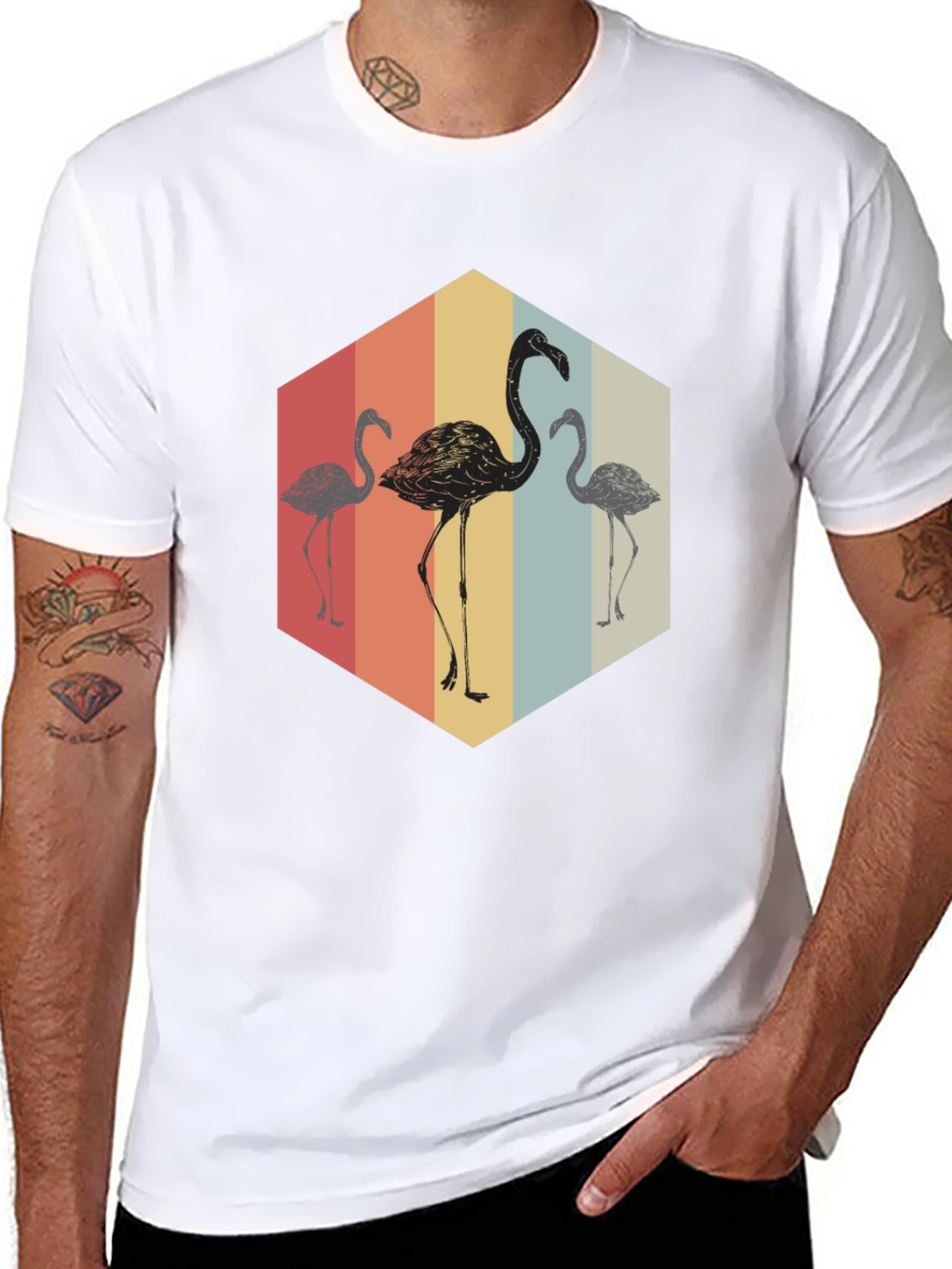 Retro Flamingo Graphic Tee