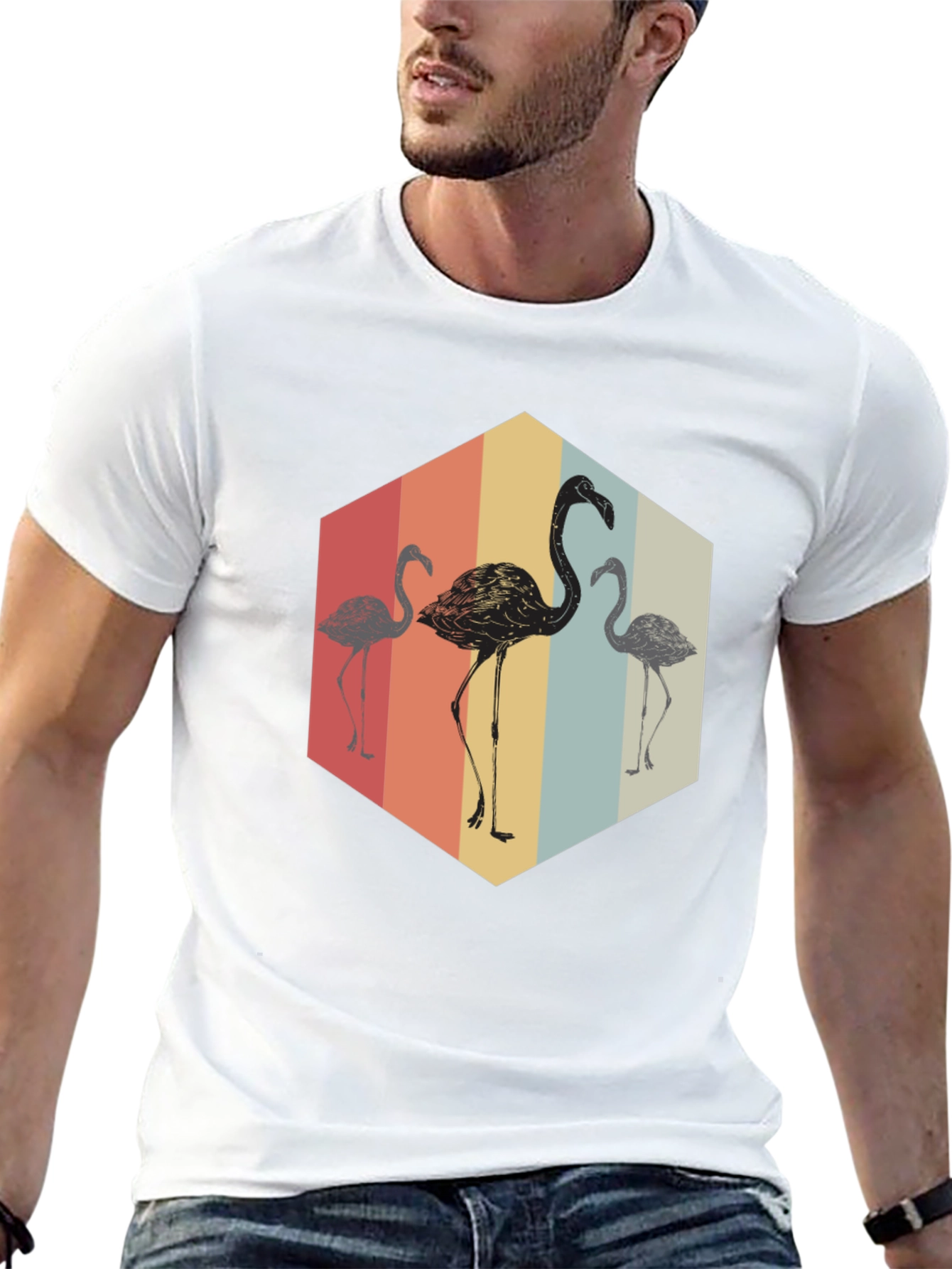 Retro Flamingo Graphic Tee