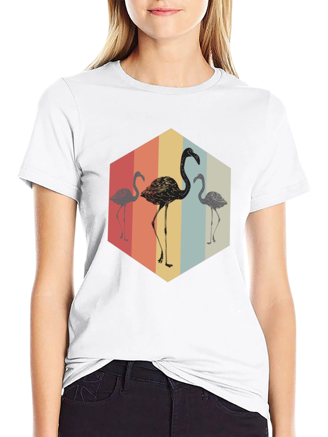 Retro Flamingo Graphic Tee