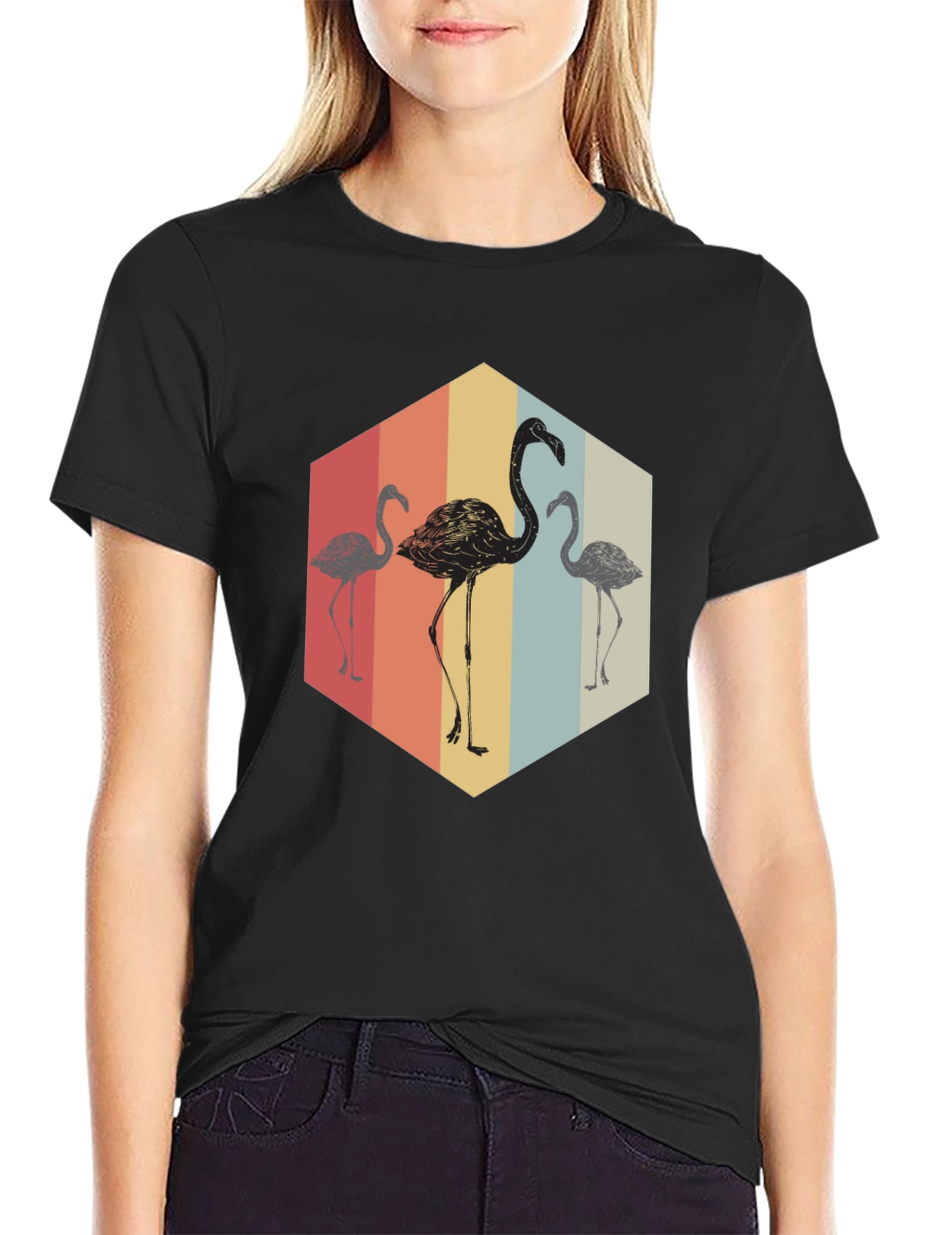 Retro Flamingo Graphic Tee