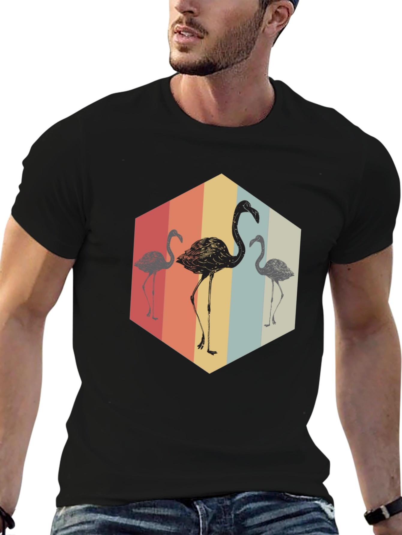 Retro Flamingo Graphic Tee