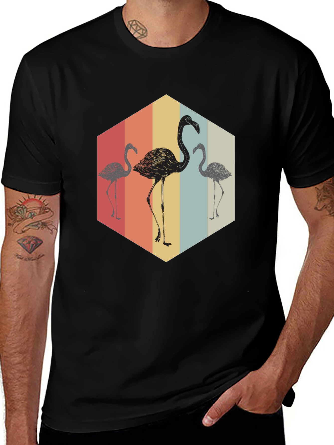 Retro Flamingo Graphic Tee