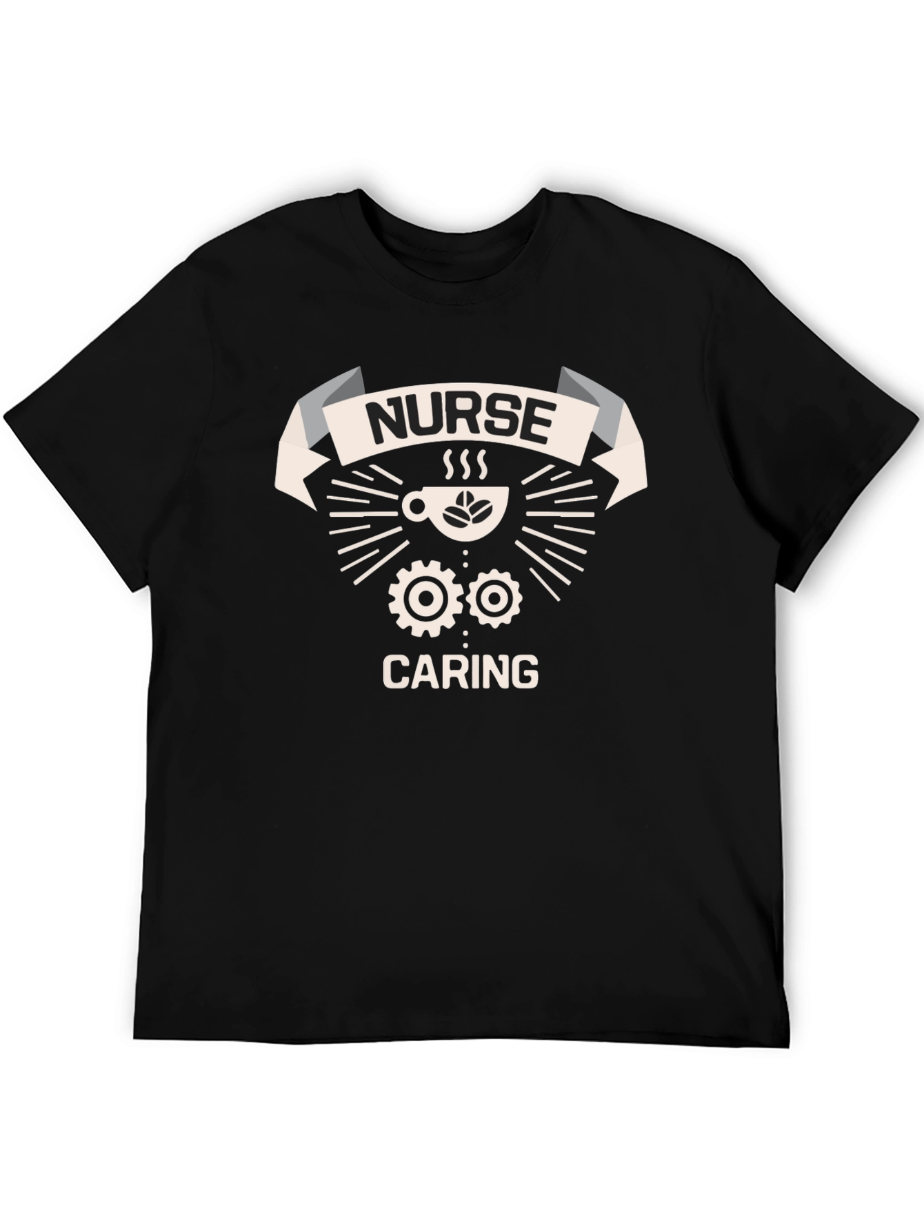 Nurse Caring T-Shirt - Coffee & Gears Design