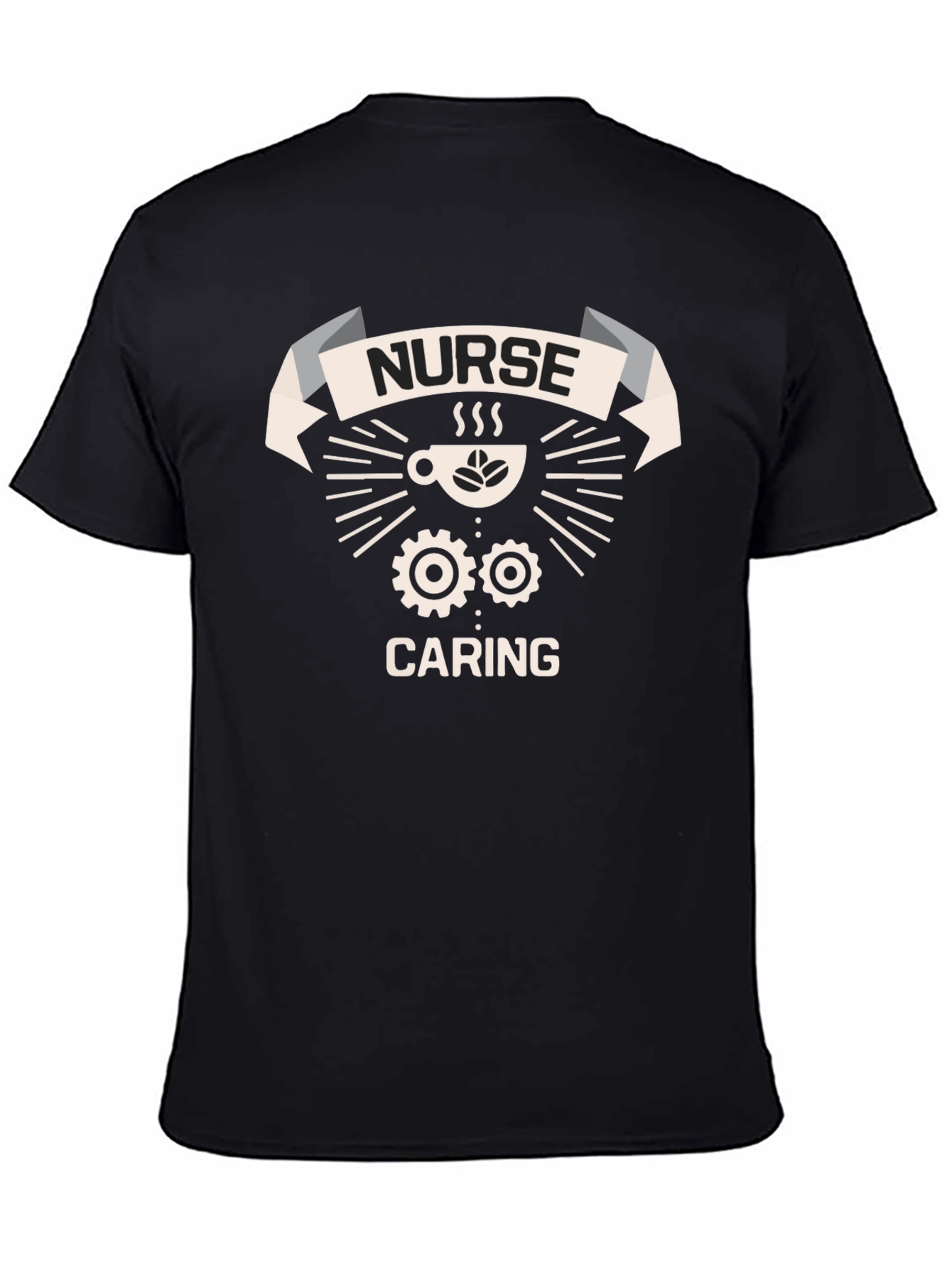 Nurse Caring T-Shirt - Coffee & Gears Design