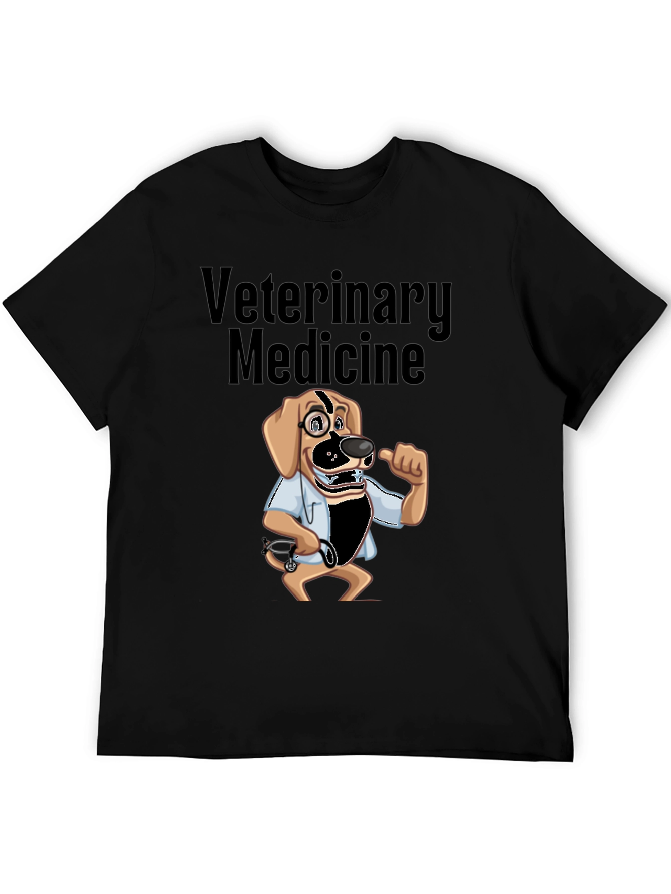 Veterinary Medicine Dog Cartoon Graphic T-Shirt
