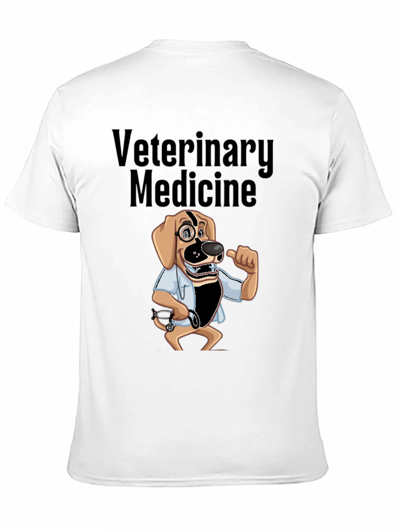 Veterinary Medicine Dog Cartoon Graphic T-Shirt