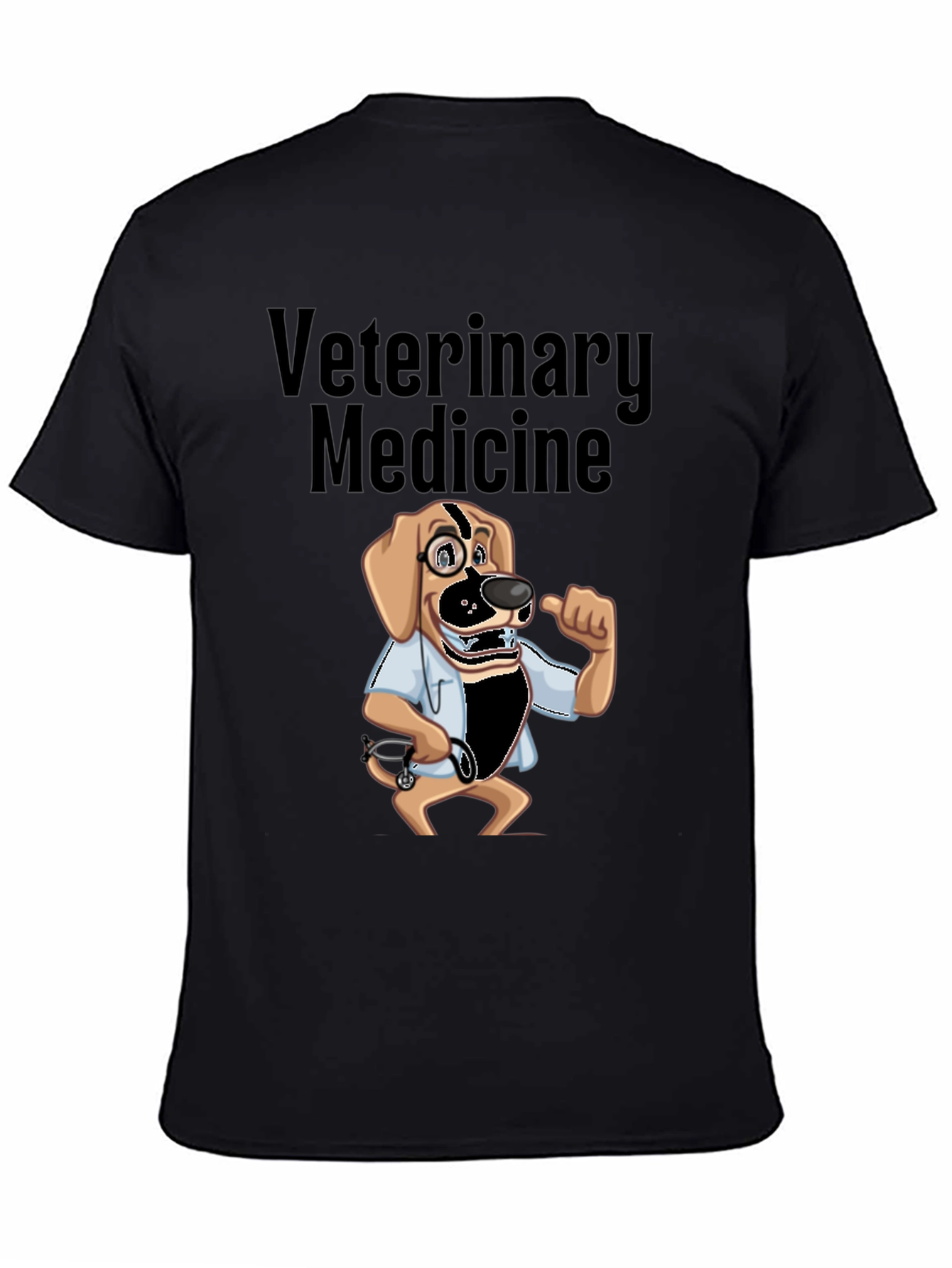 Veterinary Medicine Dog Cartoon Graphic T-Shirt