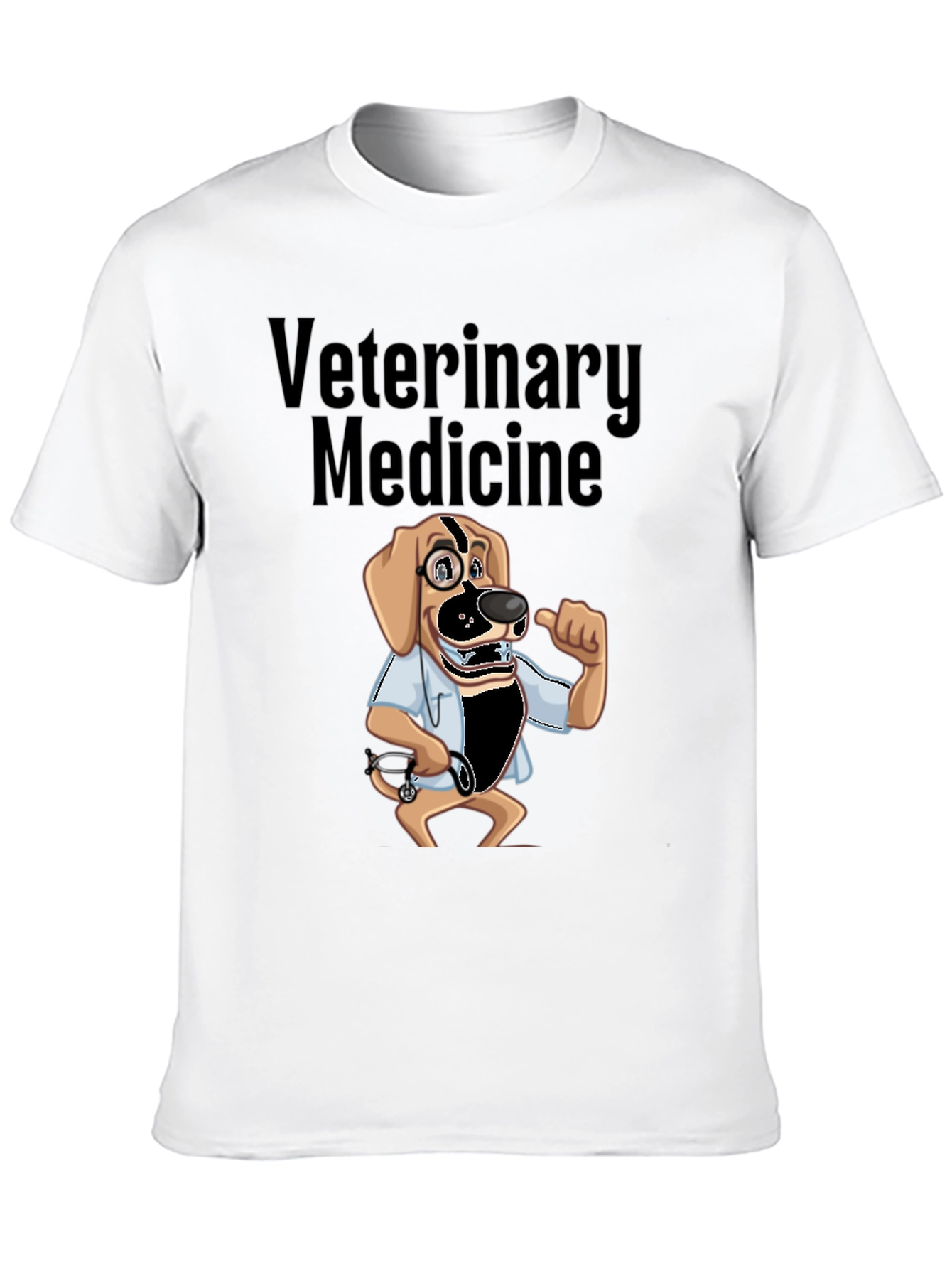 Veterinary Medicine Dog Cartoon Graphic T-Shirt