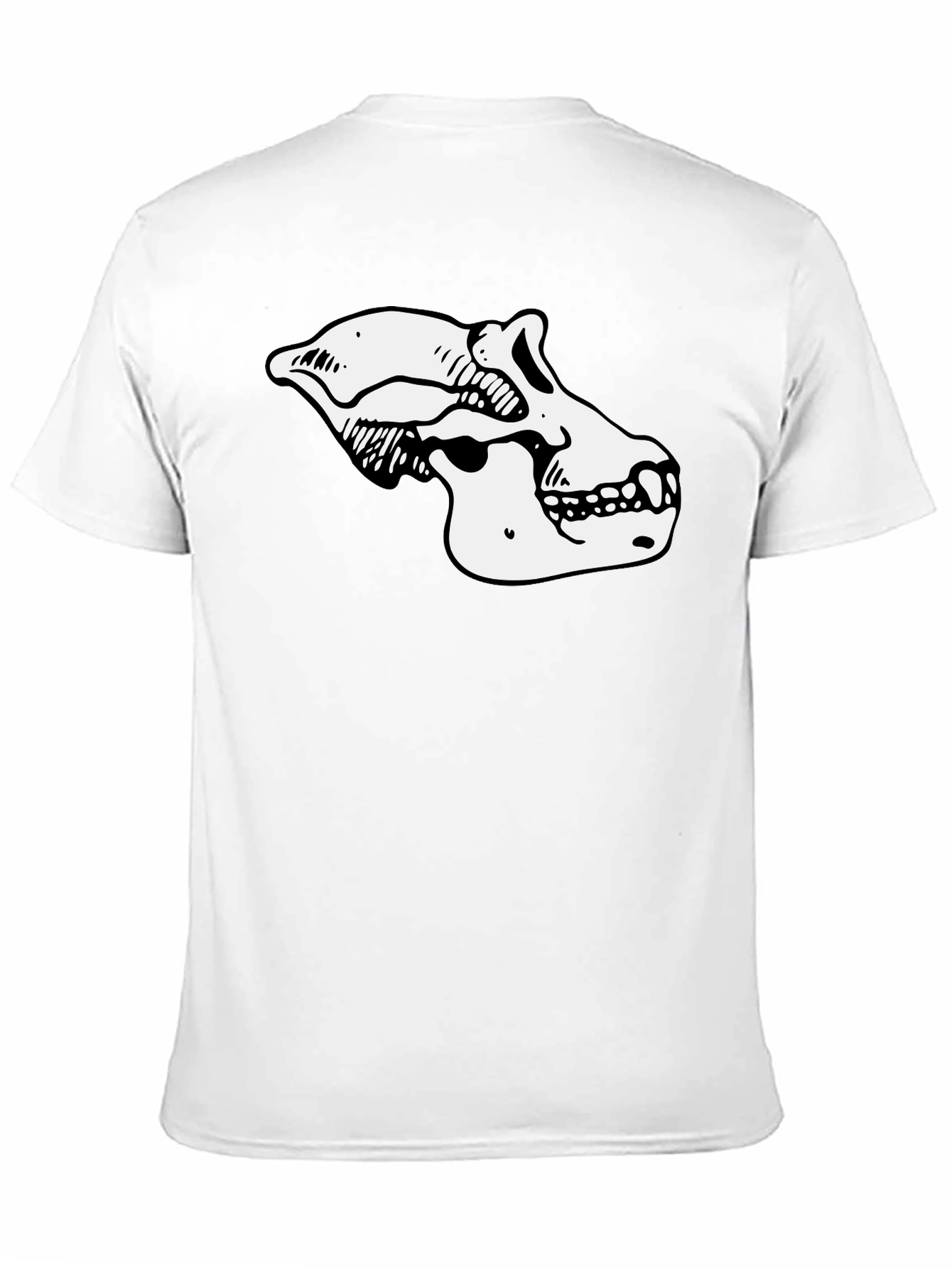 Unique Ape Skull Graphic Tee - Black