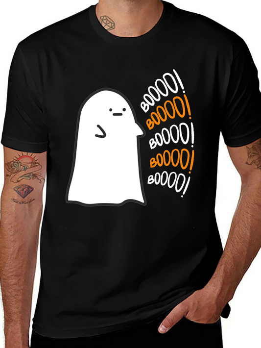 Boo! Ghost Graphic Tee - Spooky Season Comfort